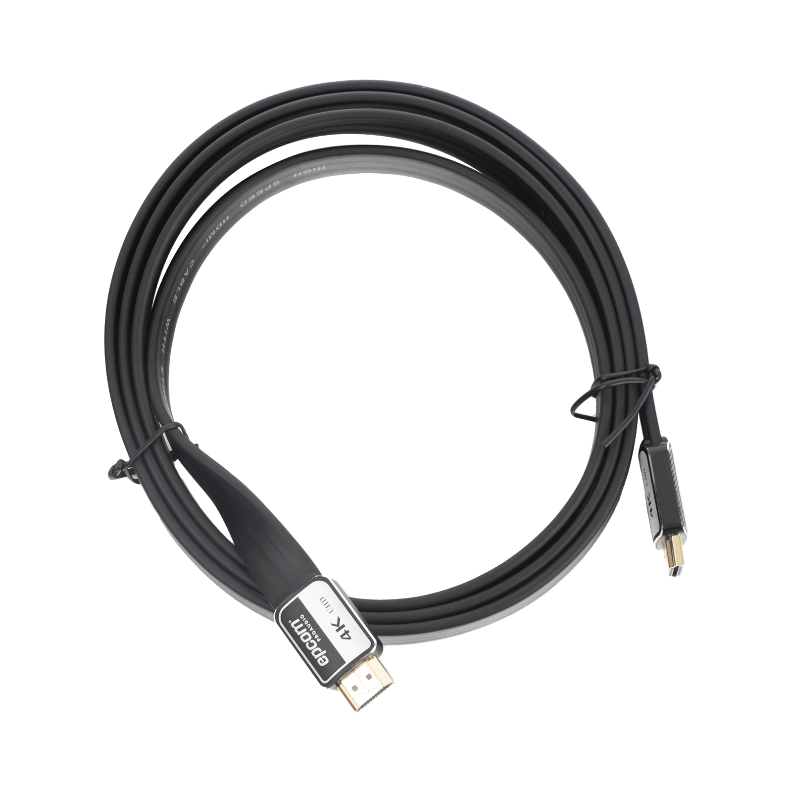 Cable HDMI de 1.8m | Alta Definición | Version 2.0 | Alta velocidad 18Gbps | 4K@60Hz | Conectores Chapados en Oro | Tipo Plano EP-PH-4K-1.8M - EPCOM PROAUDIO