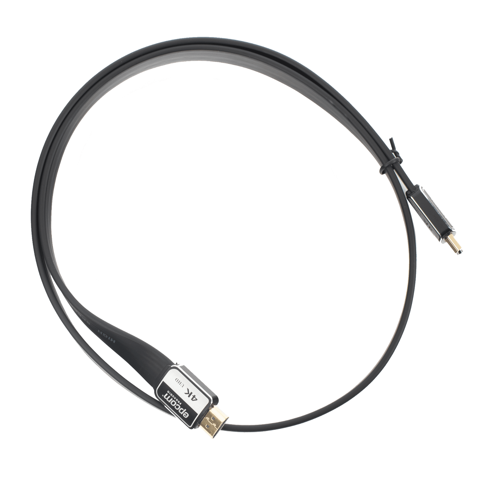 Cable HDMI de 1m | Alta Definición | Version 2.0 | Alta velocidad 18Gbps | 4K@60Hz | Conectores Chapados en Oro | Tipo Plano EP-PH-4K-1M - EPCOM PROAUDIO