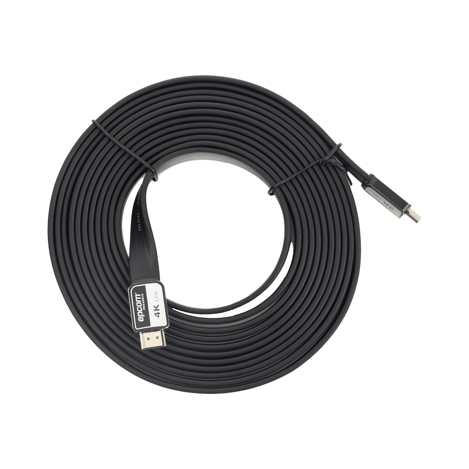 Cable HDMI de 5m | Alta Definición | Version 2.0 | Alta velocidad 18Gbps | 4K@60Hz | Conectores Chapados en Oro | Tipo Plano EP-PH-4K-5M - EPCOM PROAUDIO