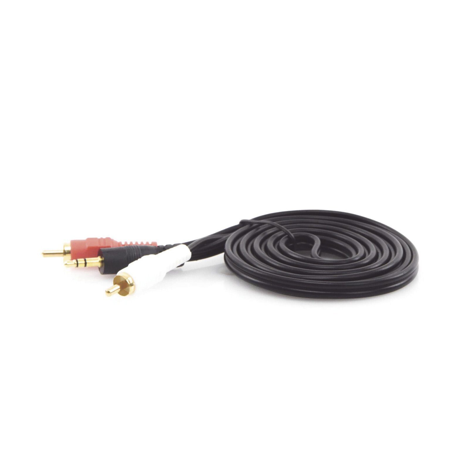 Convertidor 3.5mm Estéreo a 2 RCA Macho 1.83m | para Aplicaciones de Audio | Compatible con Amplificadores VSSL y Epcom ProAudio EP-RCA35 - EPCOM PROAUDIO