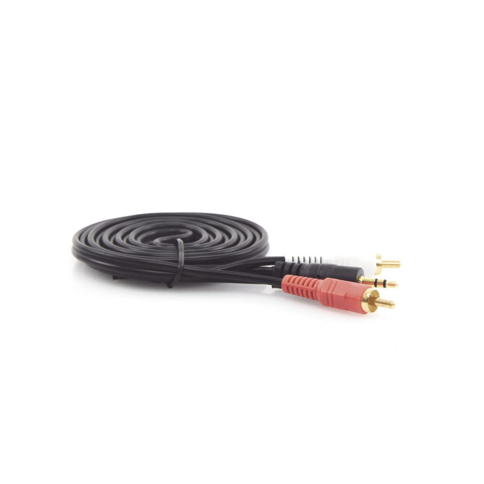 Convertidor 3.5mm Estéreo a 2 RCA Macho 1.83m | para Aplicaciones de Audio | Compatible con Amplificadores VSSL y Epcom ProAudio EP-RCA35 - EPCOM PROAUDIO