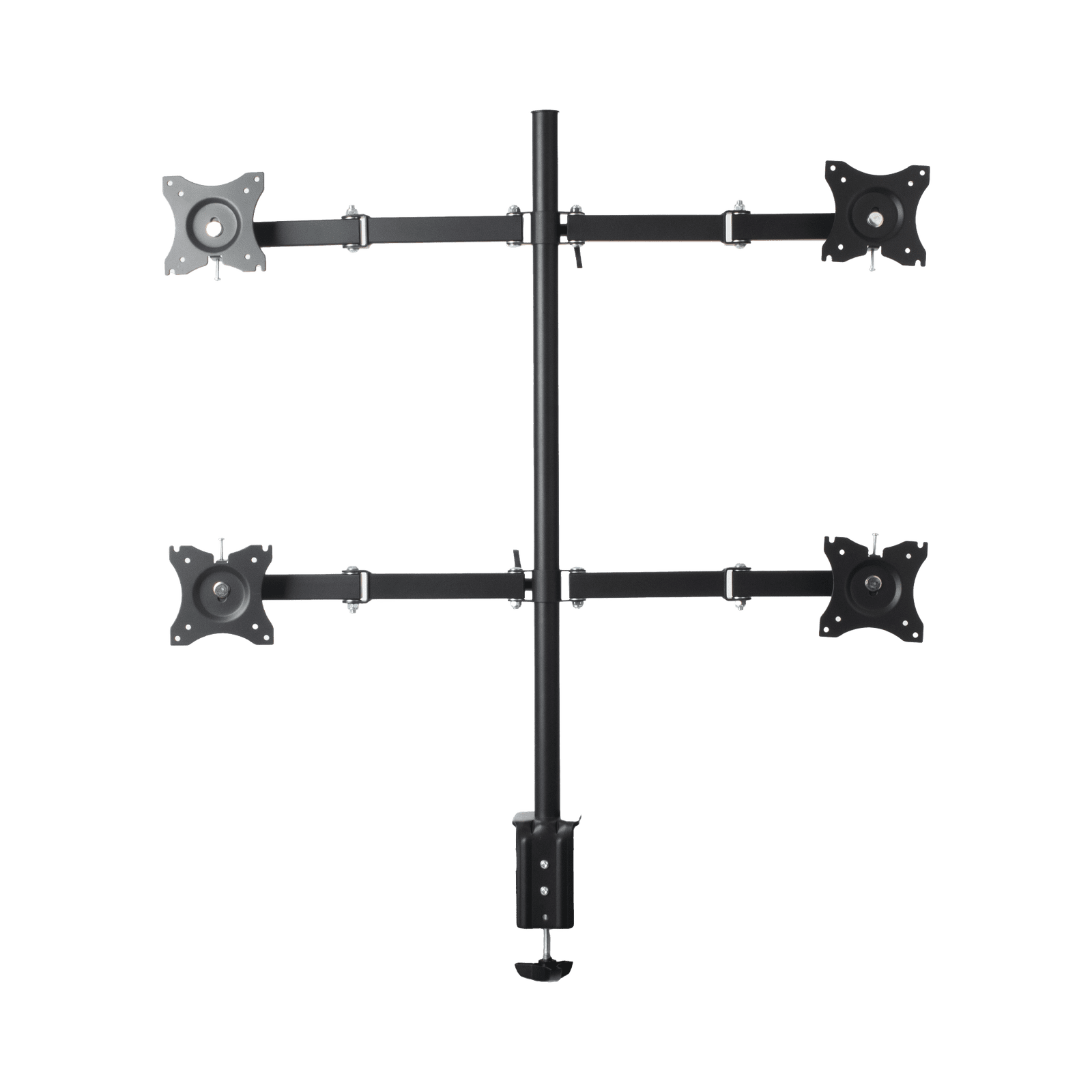 Montaje de Escritorio articulado para 4 monitores de 13 a 27″ / Soporta hasta 15 kg / Vesa 75 x 75 / 100 x 100 / Acero EPS710ED4 - EPCOM