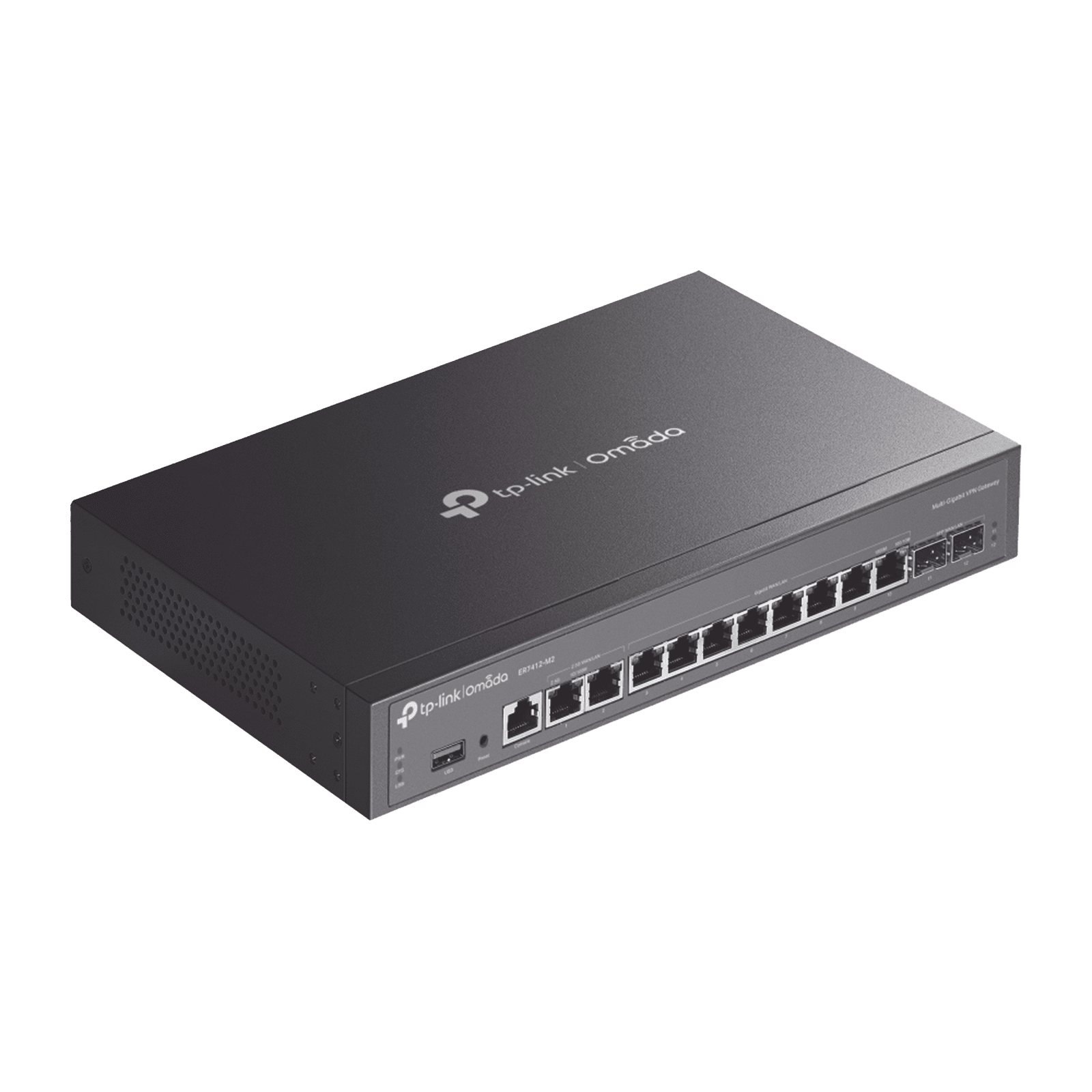 Router Omada VPN / SDN Multi-WAN Gigabit / 2 Puertos WAN/LAN RJ45 2.5 Gigabit / 8 Puertos WAN/LAN RJ45 Gigabit / 2 Puertos WAN/LAN SFP Gigabit / 1,000,000 Sesiones Concurrentes / Administración Centralizada Omada o Stand-Alone ER7412-M2 - TP-LINK