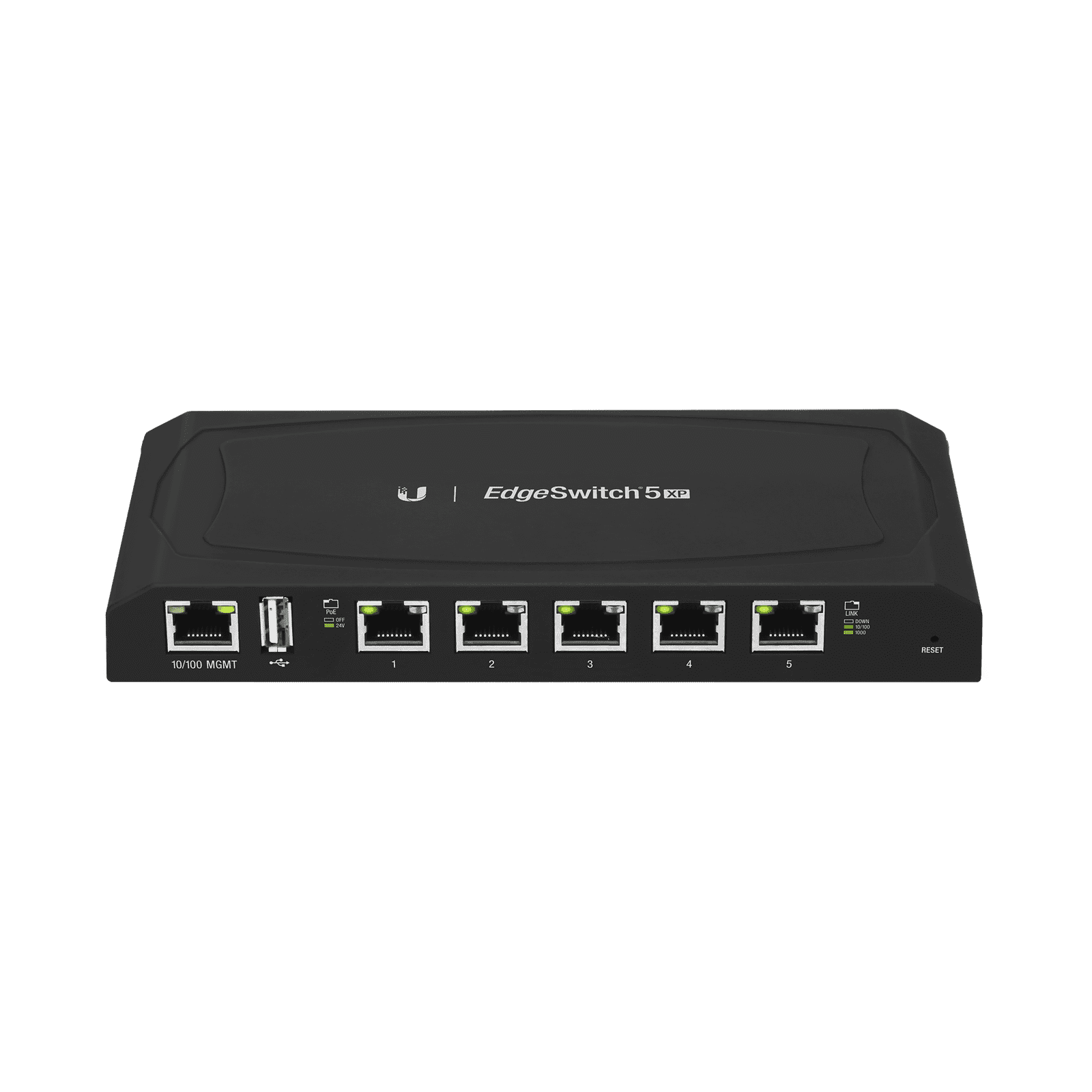 EdgeSwitch 5XP Administrable de 5 Puertos Gigabit PoE de 24 V Pasivo, con funciones avanzadas de Capa 2 ES-5XP - UBIQUITI NETWORKS