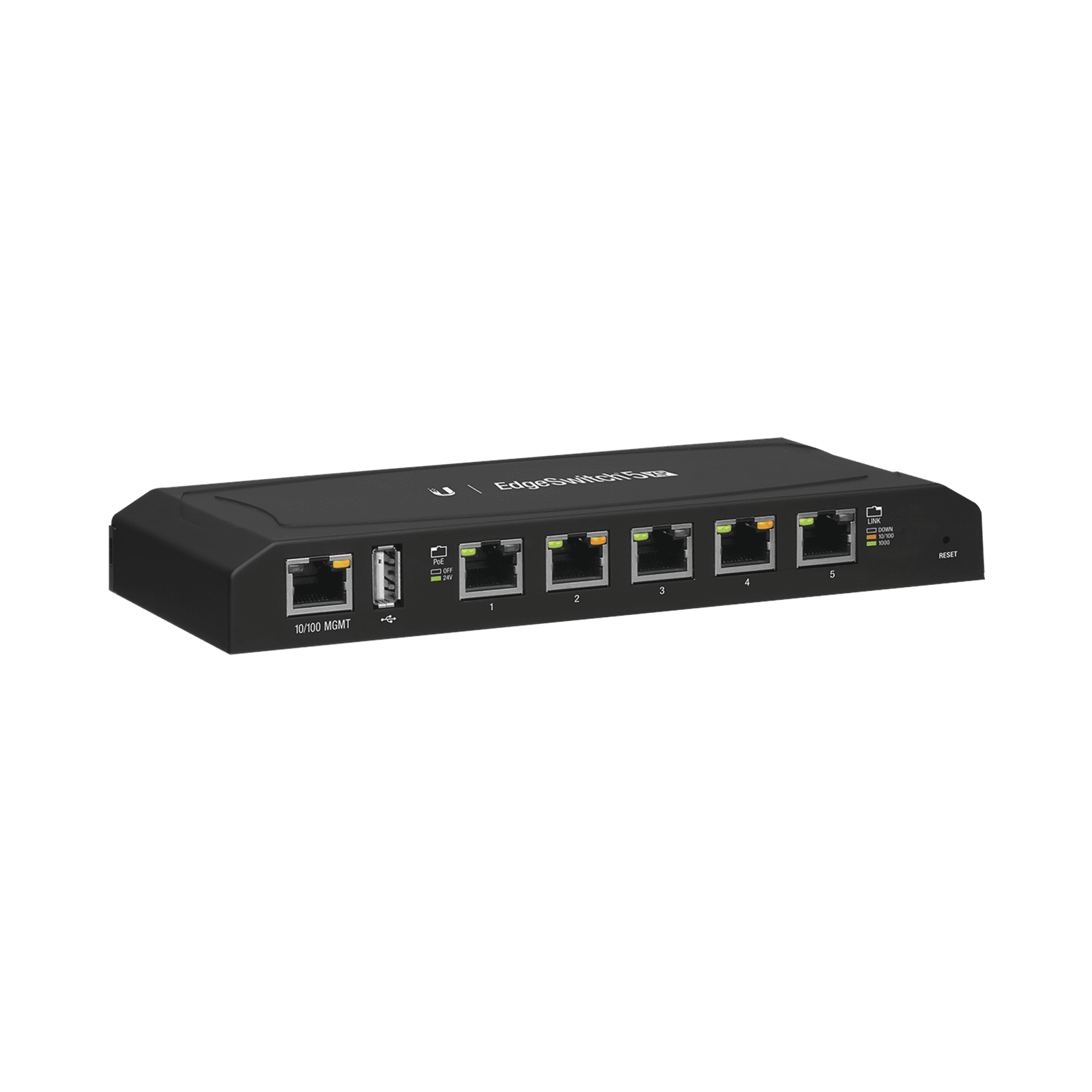 EdgeSwitch 5XP Administrable de 5 Puertos Gigabit PoE de 24 V Pasivo, con funciones avanzadas de Capa 2 ES-5XP - UBIQUITI NETWORKS