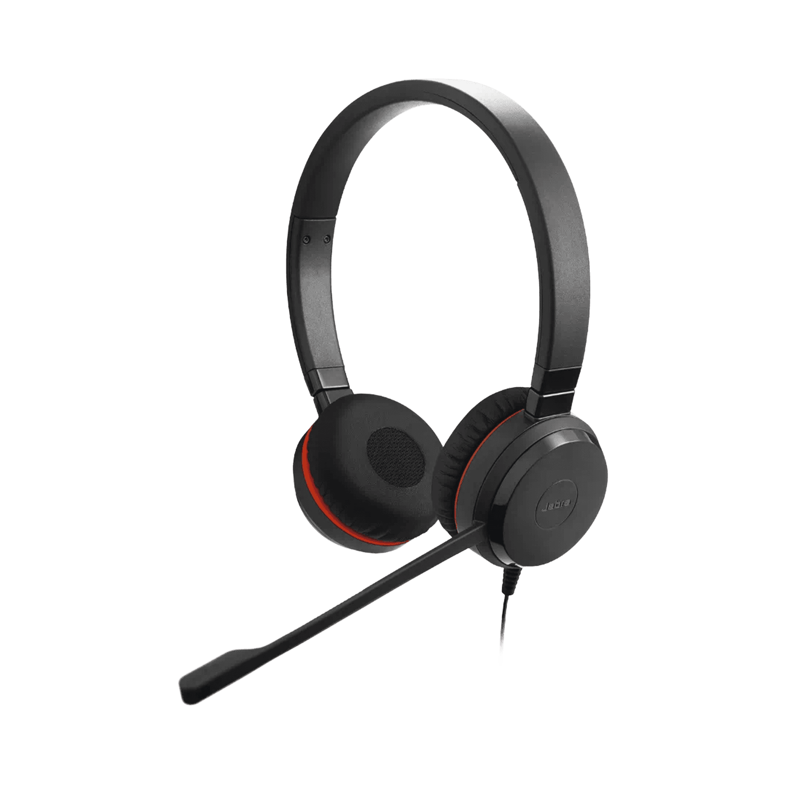 Jabra Evolve 30 Duo con conexión USB / 3.5mm, micrófono con cancelación de ruido y controlador en el cable con botones e indicadores LED (5399-829-309) EVOLVE-30-DUO-UC - JABRA
