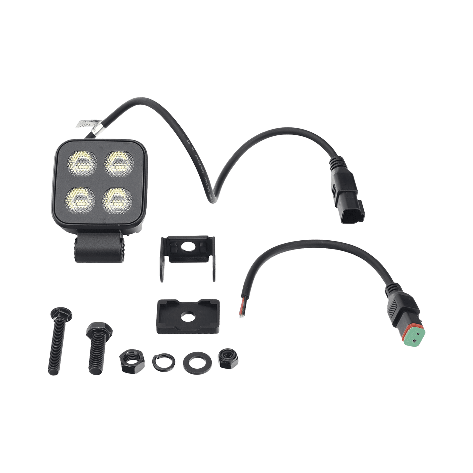 Luz de Trabajo Ultra brillante Cuadrada, 4 LED, 2650 Lúmenes, 12-24 Vcd EW2720 - ECCO