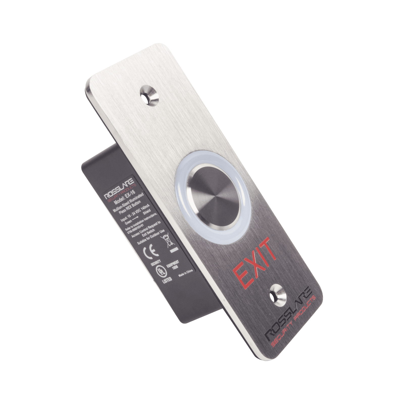 Boton de salida Tactil EX-16E0 - ROSSLARE SECURITY PRODUCTS