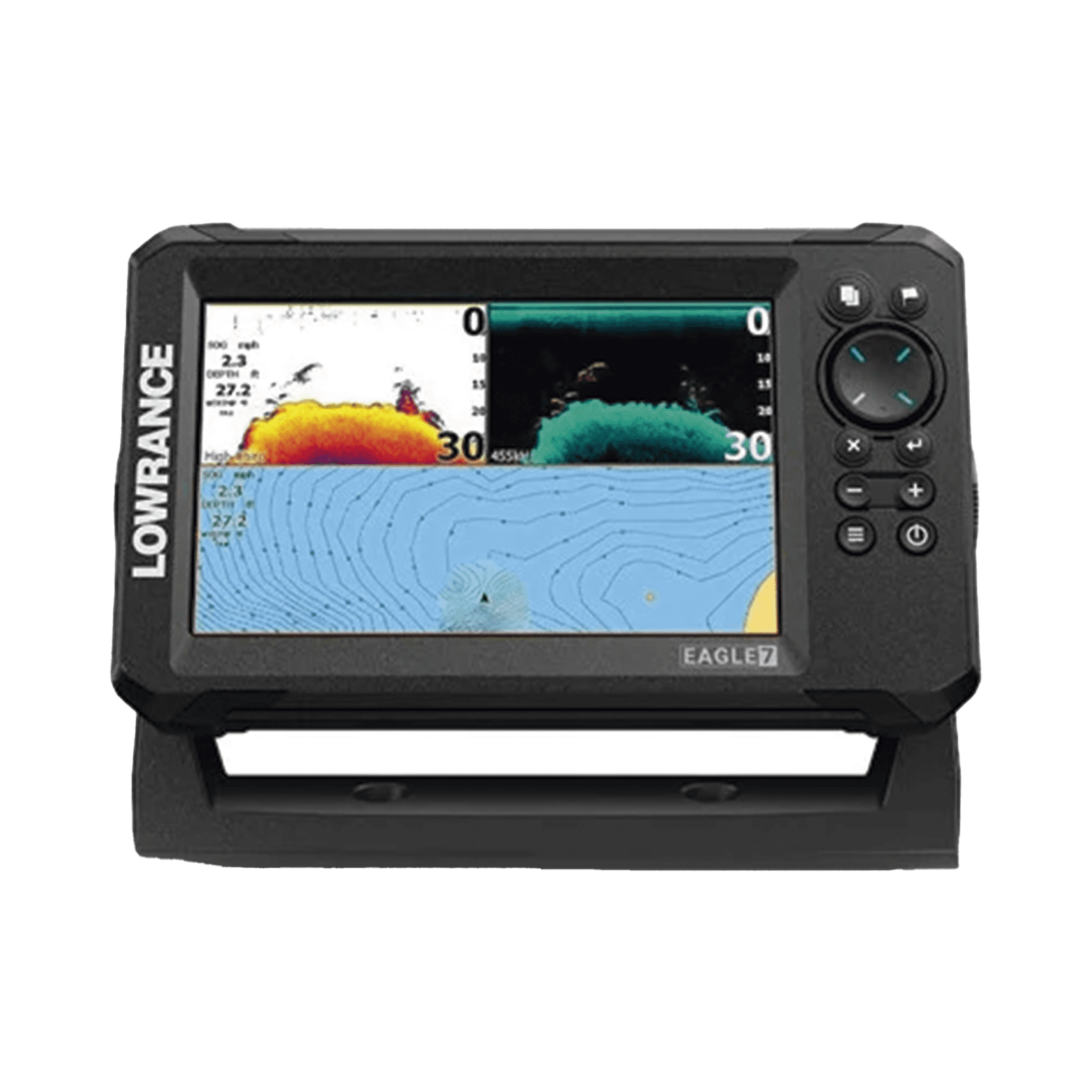 Eagle-7 ecosonda en pantalla horizontal IPS de 7 pulgadas, incluye transductor skimmer 50/200 kHz 000-16311-001 - LOWRANCE