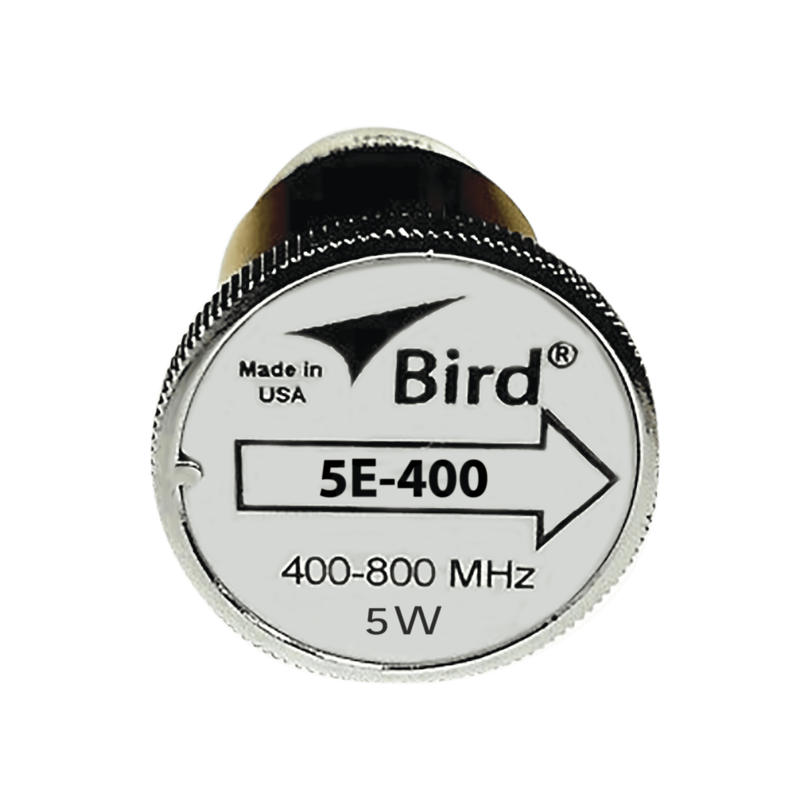 Elemento de 5 Watt en Línea 7/8″ para Wattmetro BIRD 43 en Rango de Frecuencia de 400 a 800 MHz. 5E-400 - BIRD TECHNOLOGIES