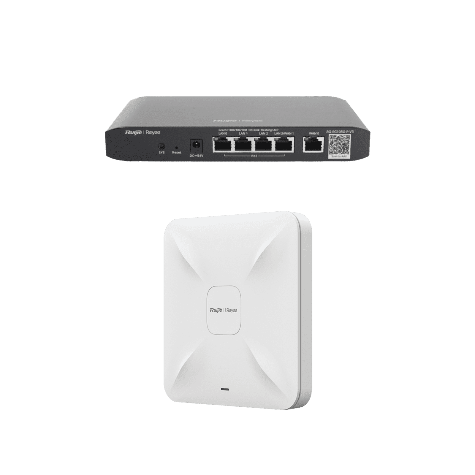 Equipos Ruijie DEMO Ideal para Probar Integraciones de Redes en Oficina / Hotel con WiFi 5 RG-DEMO-EG-W5 - RUIJIE