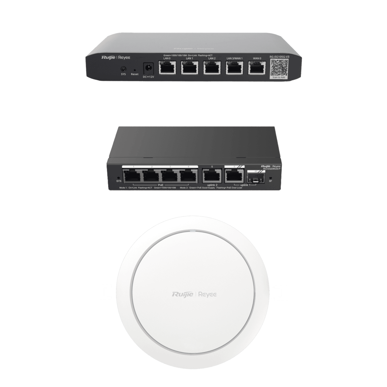 Equipos Ruijie DEMO Ideal para Probar Integraciones de Redes y WiFi 6 con CCTV RG-DEMO-CCTV-W6 - RUIJIE