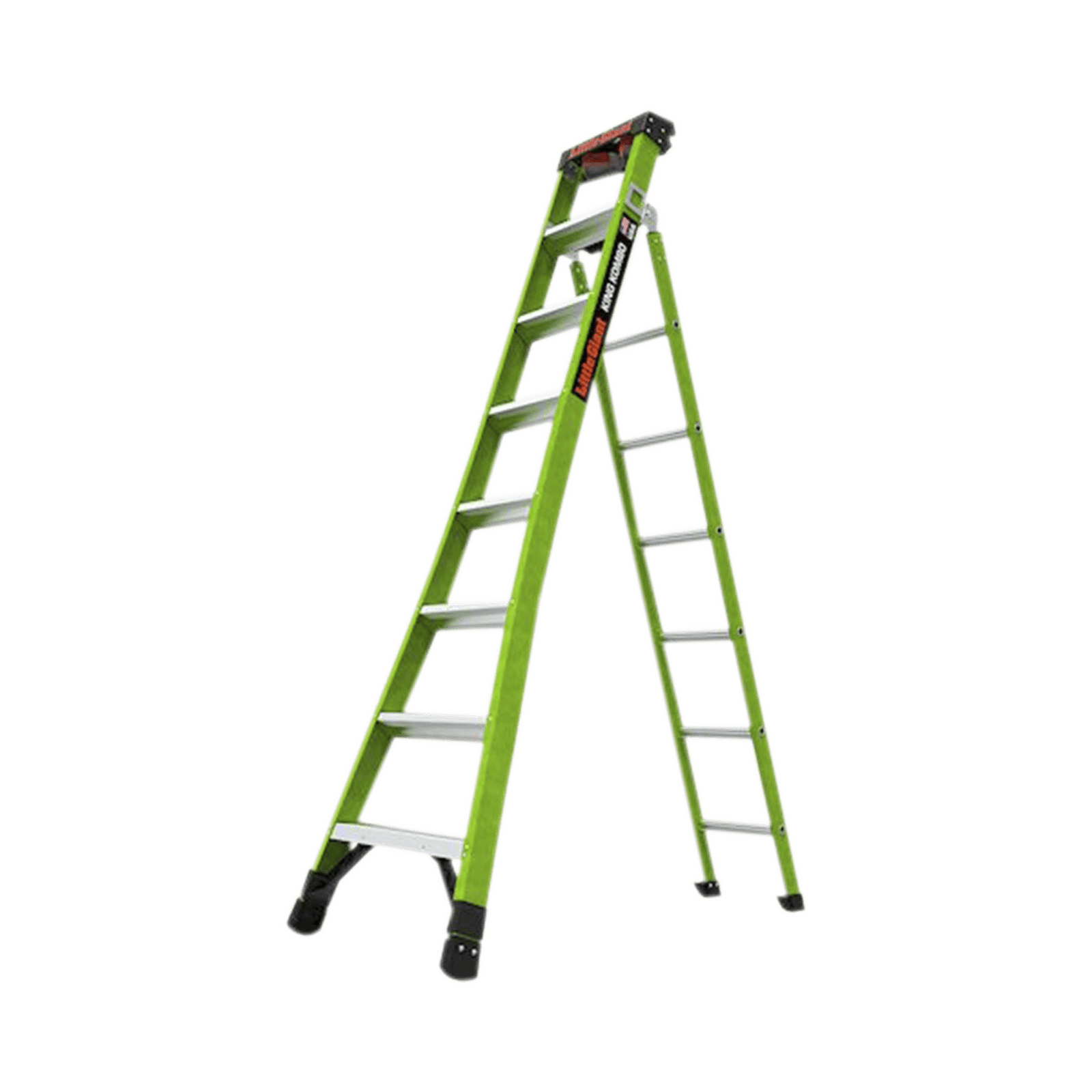 Escalera de Tijera 3 en 1 de 2.44 Metros, Fibra de Vidrio (SKU13908-001). Hecha en E.U.A. (Versión 2.0) KING-KOMBO2-8IAAC - Little Giant Ladder Systems