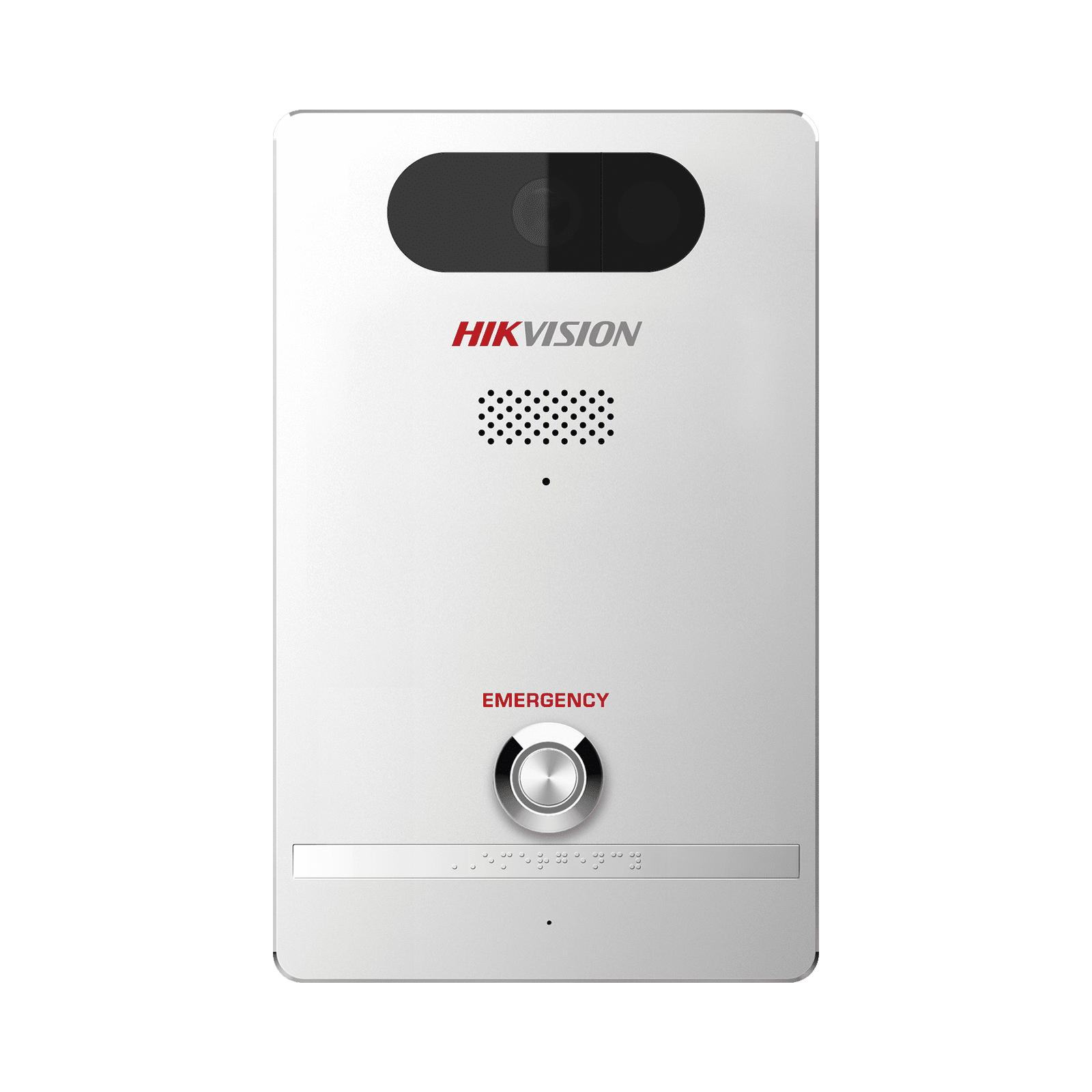 Estación de Alarma de Pánico / Cámara de 2 Megapixel / Micrófono Integrado / Exterior IP65 / Protección IK10 / PoE / 10 mts IR  / Entradas y Salidas de Alarma DS-PEAP-CV1(B) - HIKVISION