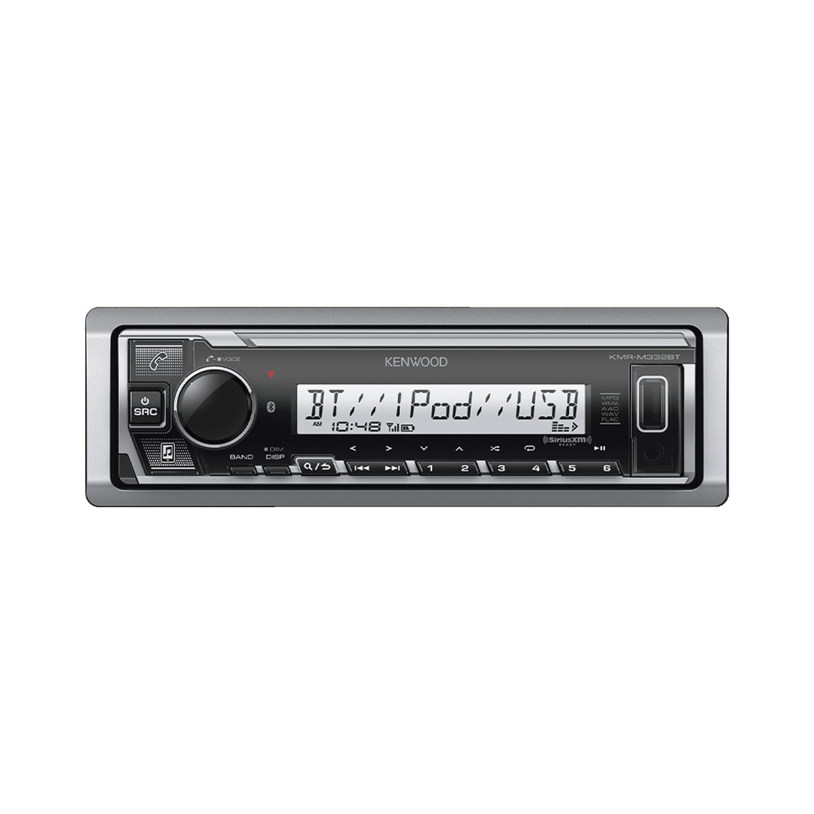 Estéreo marino con conexión Bluetooth, iluminación multicolor variable, con entrada USB KMR-M332BT - JVC KENWOOD