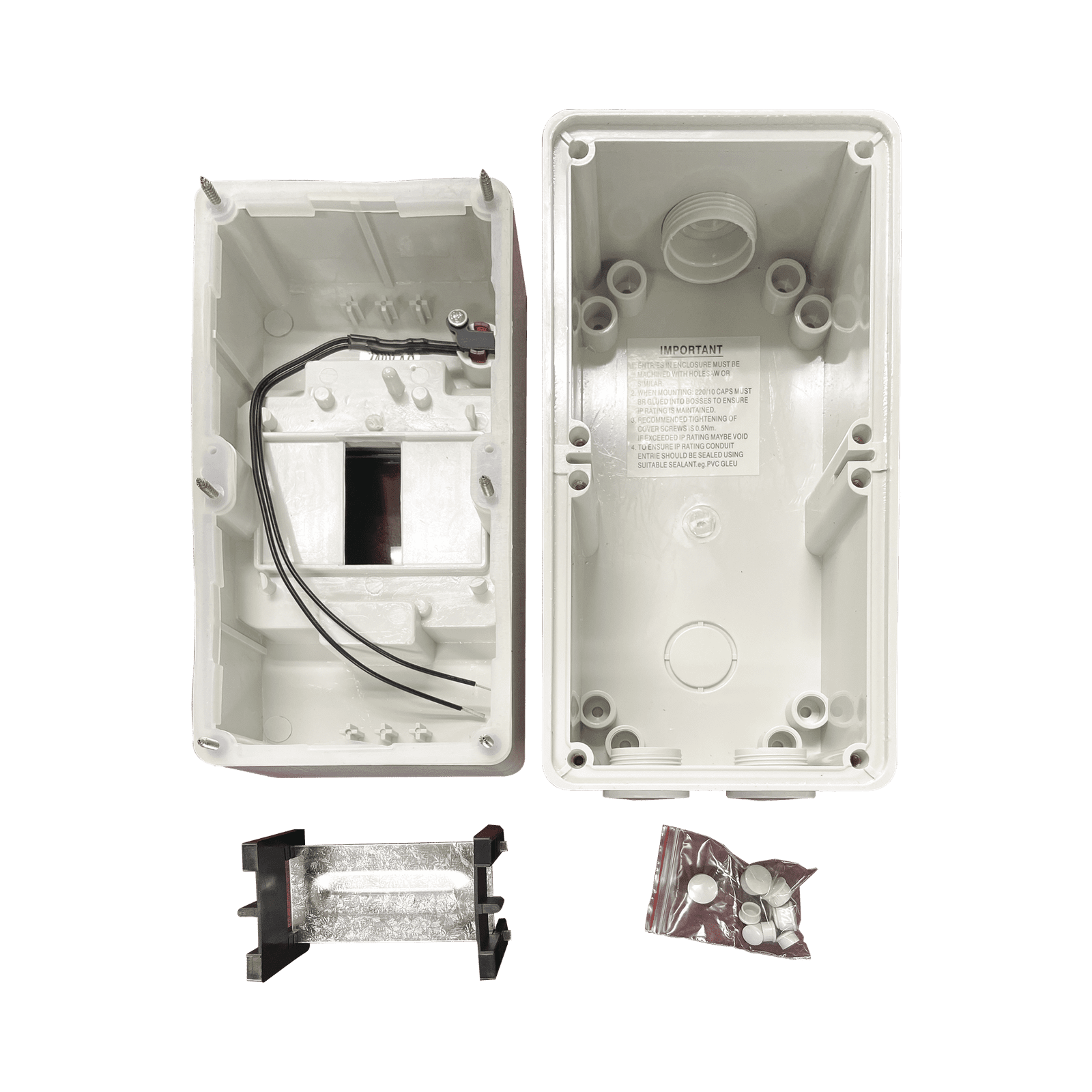 Gabinete Plástico para Exterior IP66 para Riel Din F56CB4N - EPCOM POWERLINE