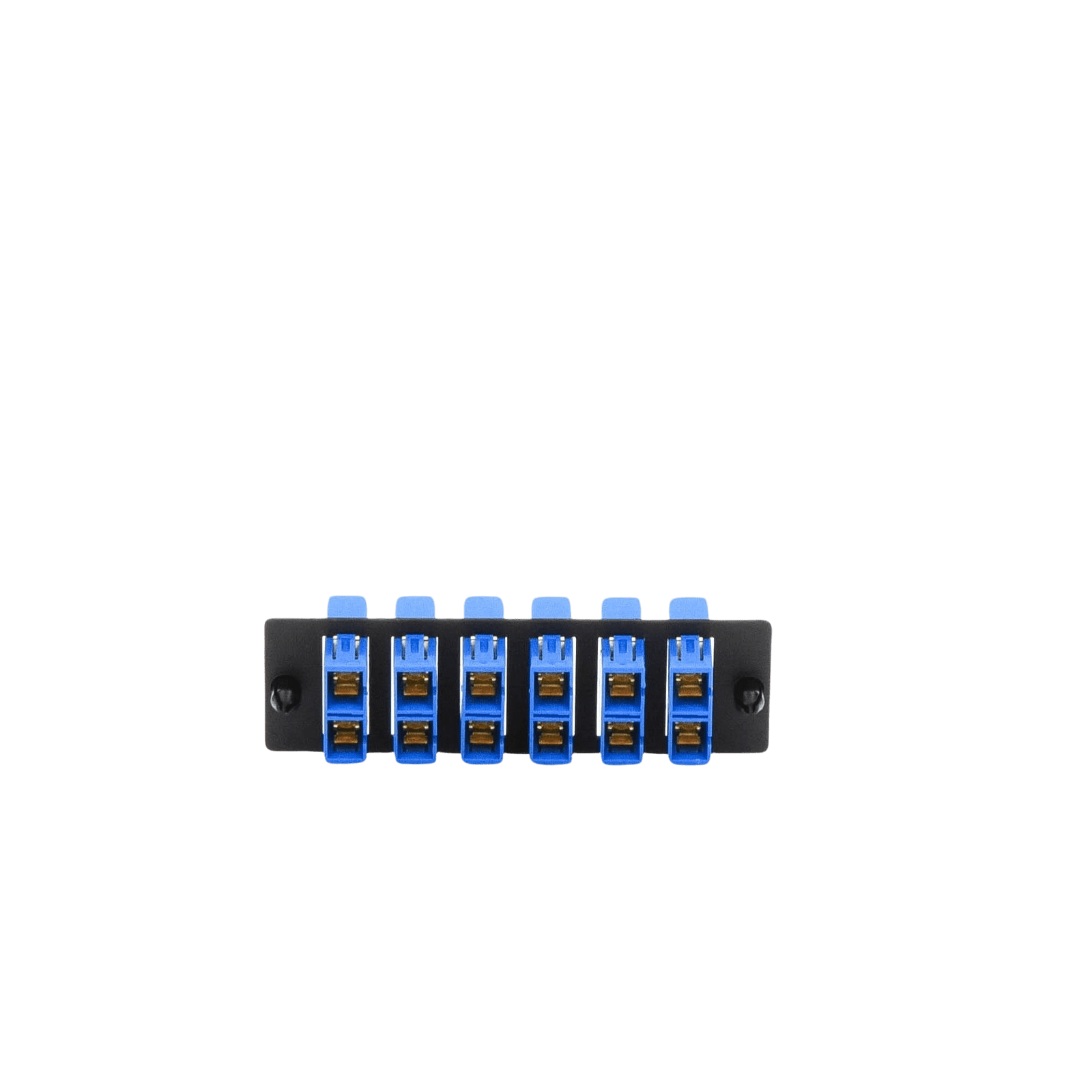 Placa Acopladora de Fibra Optica FAP, Con 6 Conectores SC Duplex (12 Fibras), Para Fibra Monomodo OS1/OS2, Color Azul FAP6WBUDSCZ - PANDUIT