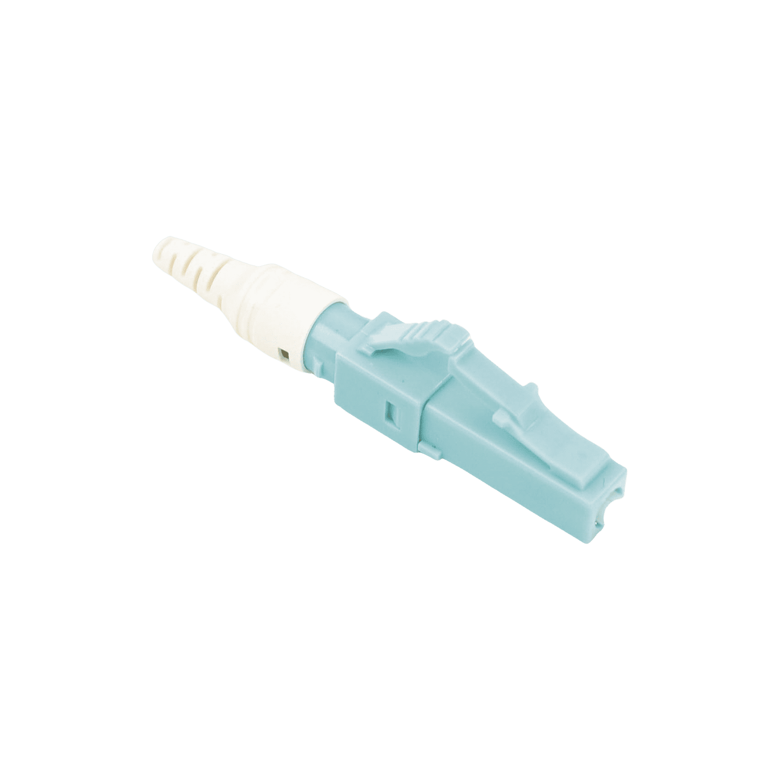 Conector de Fibra Óptica pre-pulido LightBow LC Simplex, multimodo 50/125 (OM3/OM4), re-terminable, color Aqua FC1-LB-LC5-9AQ - SIEMON