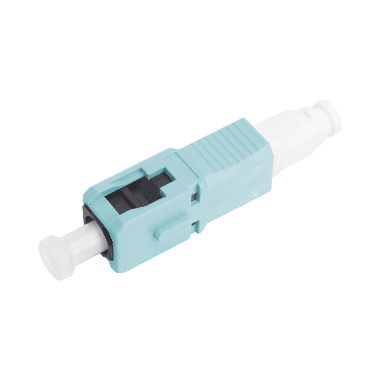 Conector de Fibra Óptica pre-pulido LightBow SC Simplex, multimodo 50/125 (OM3/OM4), re-terminable, color Aqua FC1-LB-SC5-9AQ - SIEMON
