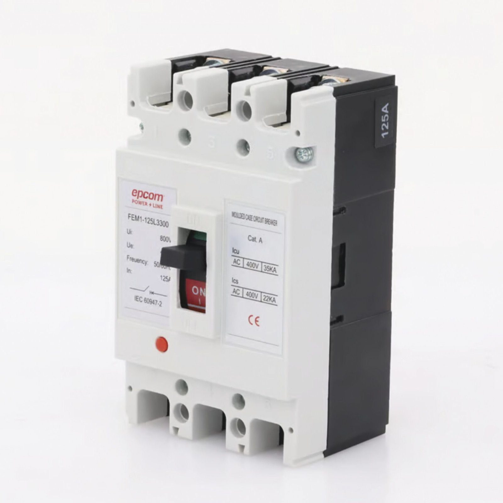 Protección Térmica/ Interruptor 3P, 100A, Corriente Alterna 690 V CA Trifásica. FEM11253P100A - EPCOM POWERLINE