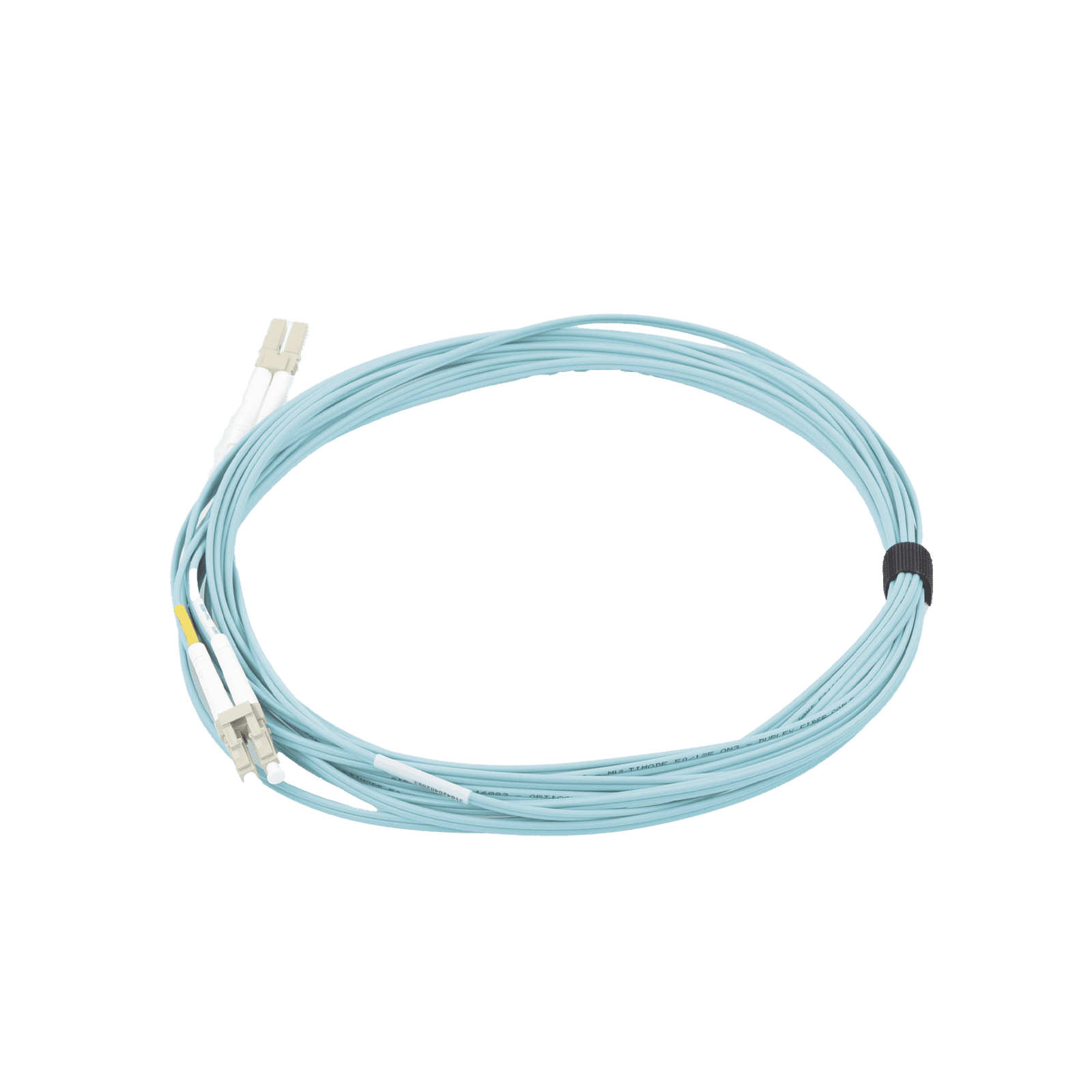 Jumper de Fibra Óptica Multimodo 50/125 XGLO OM3, LC-LC Duplex, OFNR, Color Aqua, 7 Metros FJ2-LCLC5L-07AQ - SIEMON