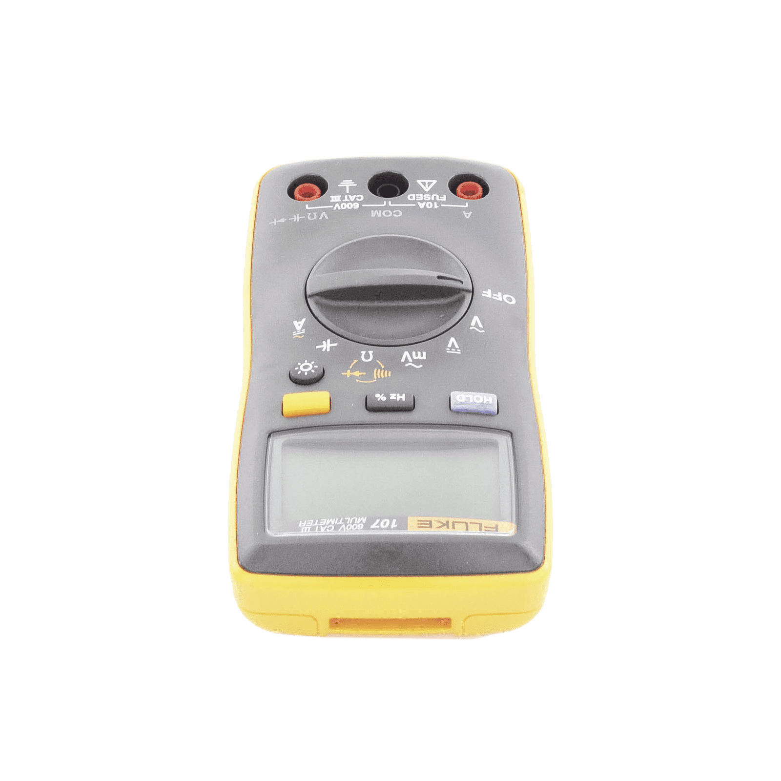 Multímetro Digital de Tamaño Compacto, Para Medición de Corriente y Tensión, Uso con Voltaje Máximo de 600 V, Pantalla LED Retroiluminada FLUKE-107ESP - FLUKE