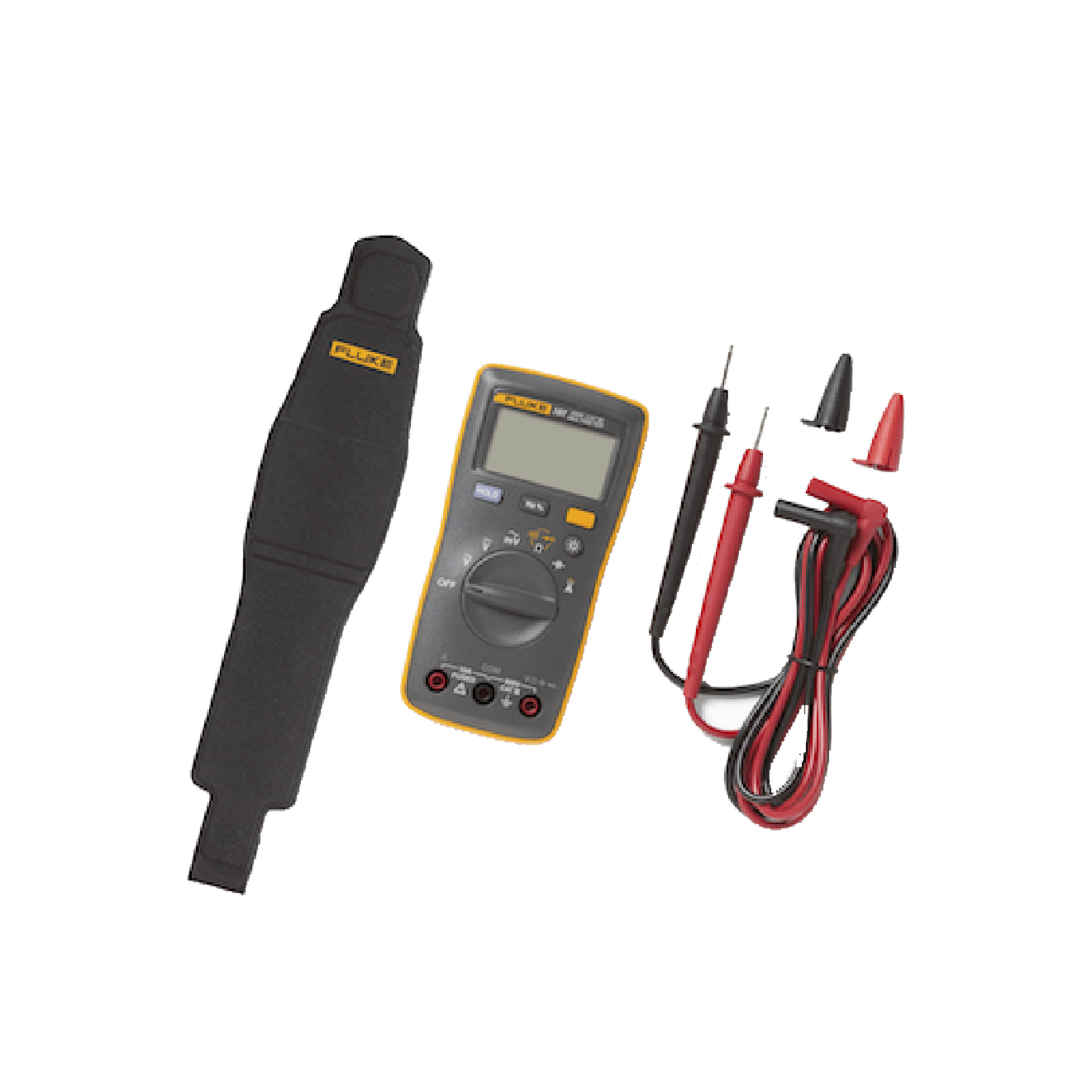 Multímetro Digital de Tamaño Compacto, Para Medición de Corriente y Tensión, Uso con Voltaje Máximo de 600 V, Pantalla LED Retroiluminada FLUKE-107ESP - FLUKE