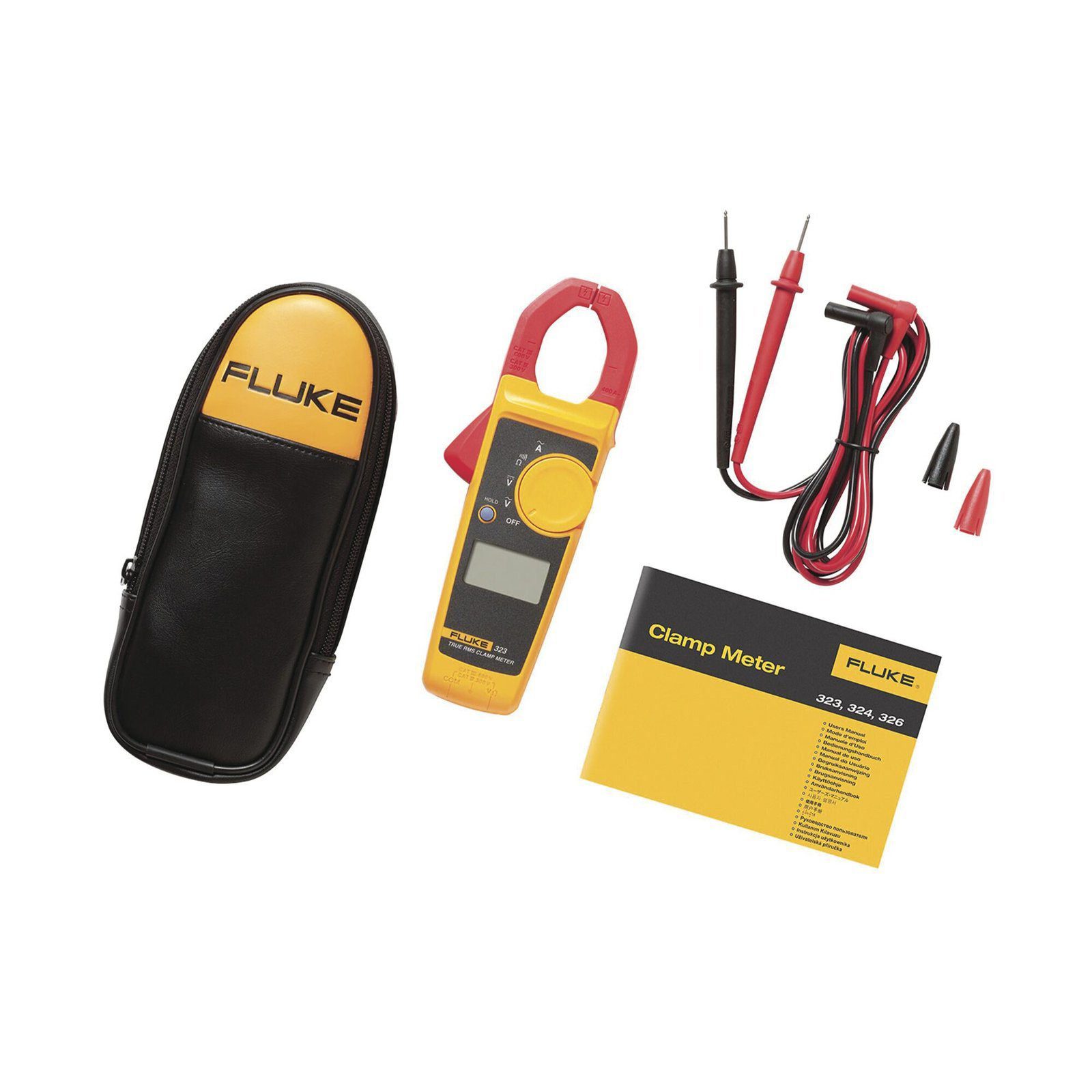 Amperimetro de Gancho de Verdadero Valor Eficaz (True RMS), Medida de Corriente en CA de 400 A y Tensión en CA y CC de 600V FLUKE-323 - FLUKE