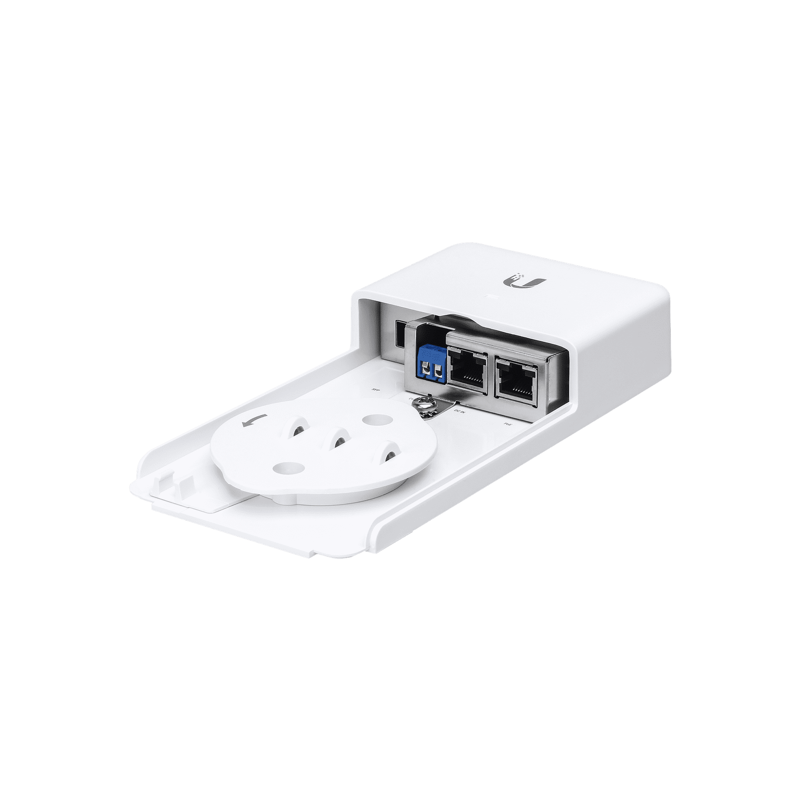 Transporte óptico de datos para dispositivos PoE Ubiquiti Networks de exteriores F-POE-G2 - UBIQUITI INC.