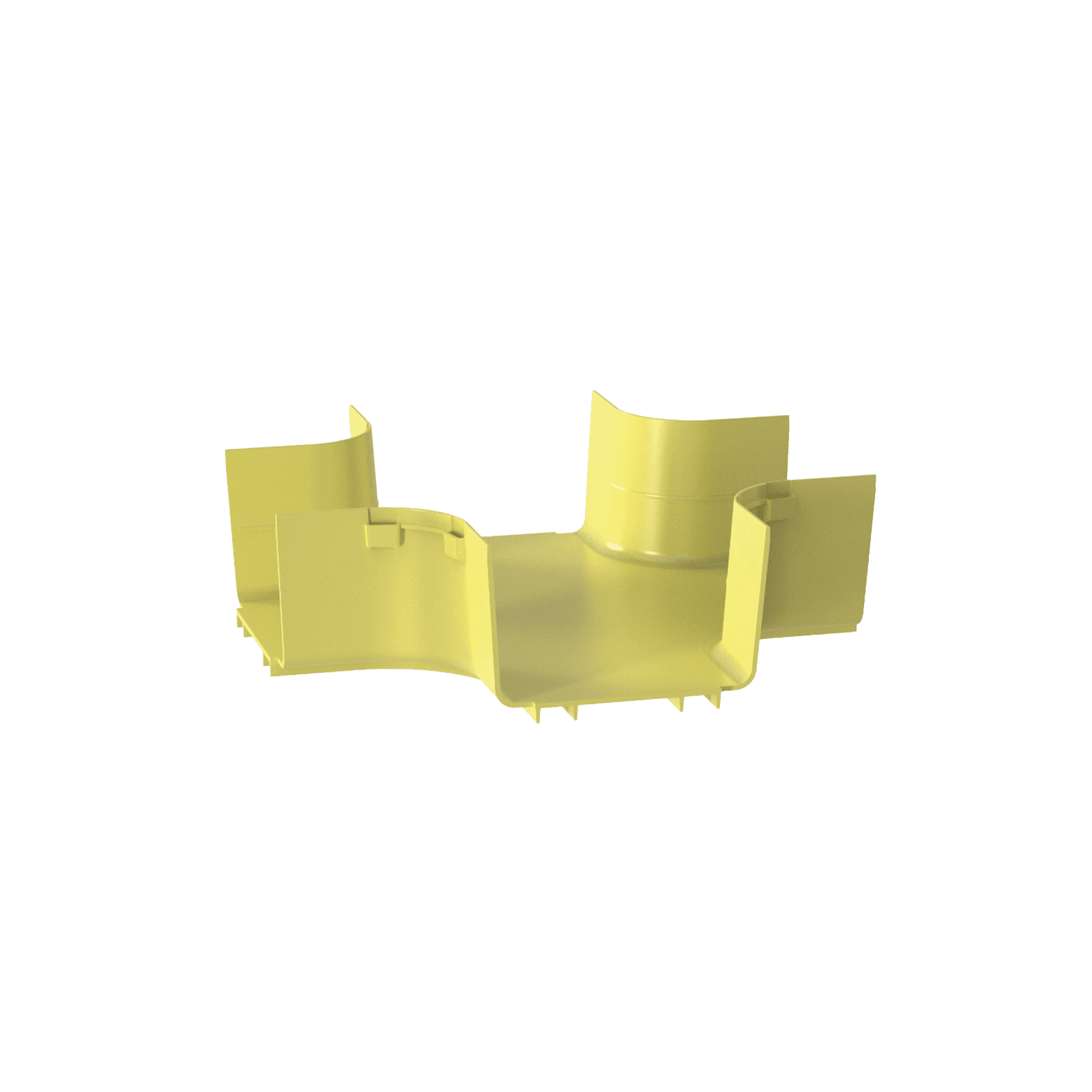 Accesorio de 4 Vías Horizontal, Con Ángulos a 90º, Para Canaletas FiberRunner™ 6X4, Color Amarillo FRFWC6X4LYL - PANDUIT
