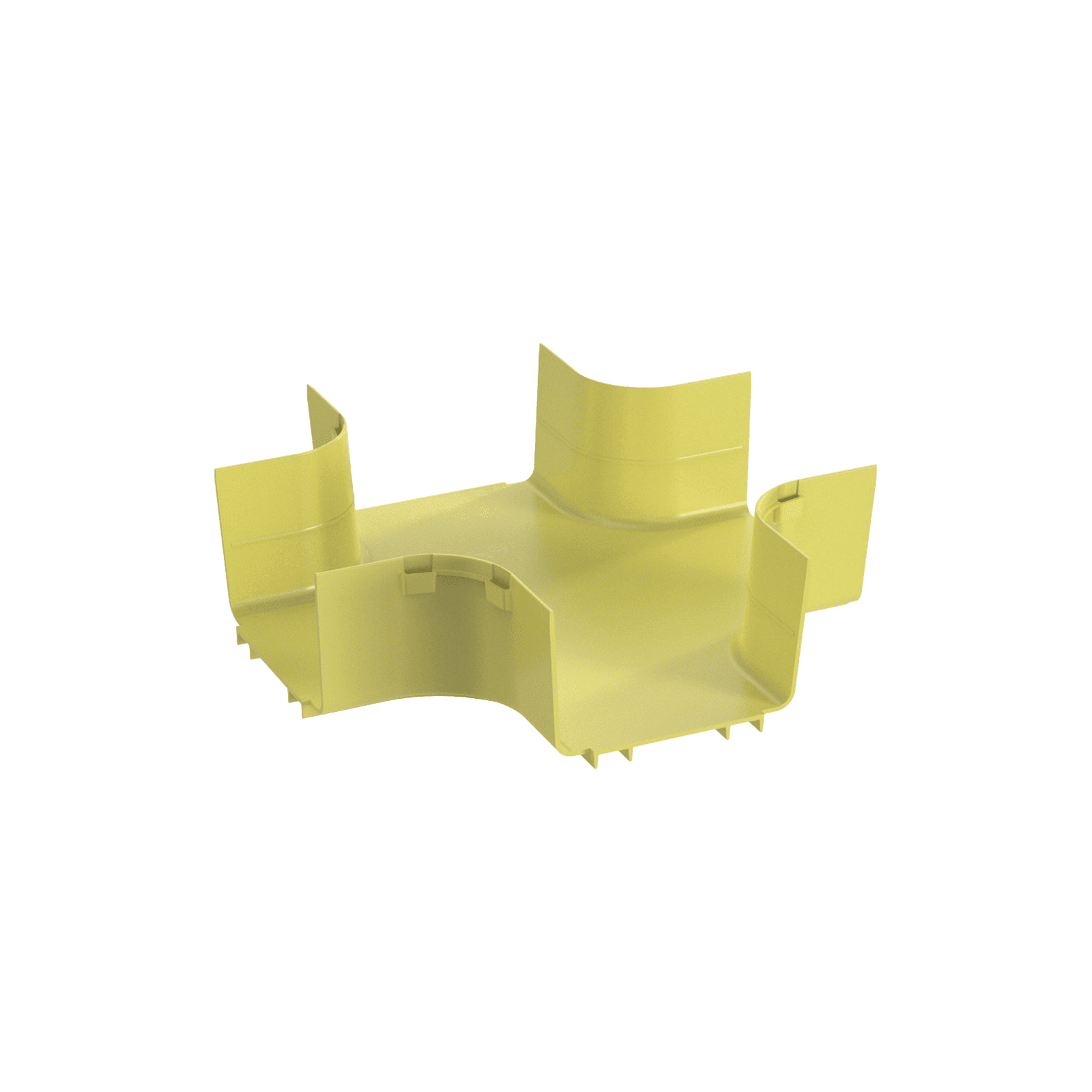 Accesorio de 4 Vías Horizontal, Con Ángulos a 90º, Para Canaletas FiberRunner™ 6X4, Color Amarillo FRFWC6X4LYL - PANDUIT