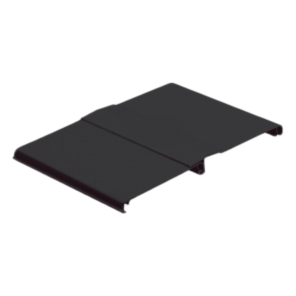 Tapa Con Bisagra a Presión Para Canaleta FiberRunner™ FR12X4BL6, de PVC Rígido, Color Negro, 1.8 m de Largo FRHC12BL6