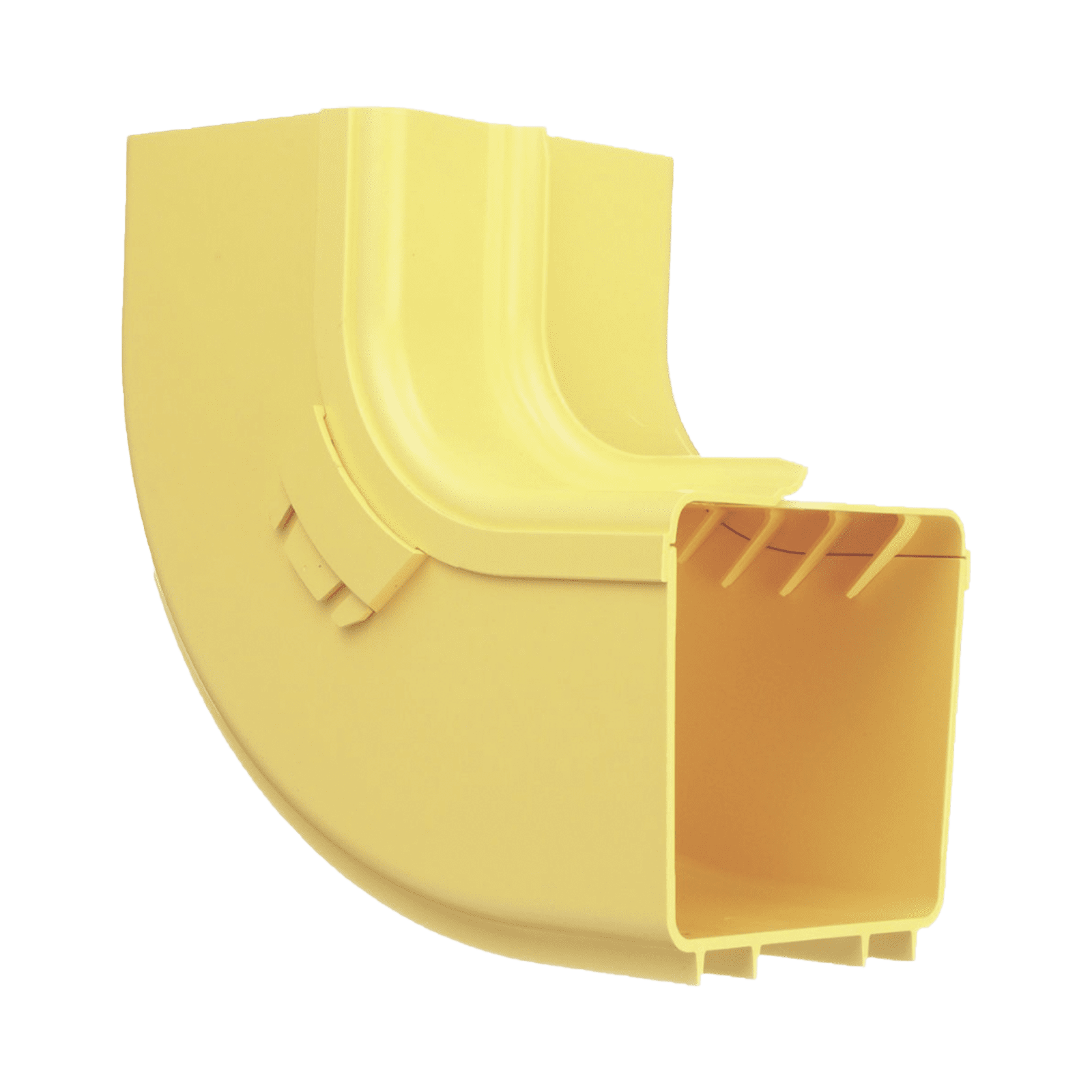 Bajada Vertical Interior de 90º con Tapa, Para uso con Canaletas 4X4 FiberRunner™, Color Amarillo FRIVRA4X4LYL - PANDUIT
