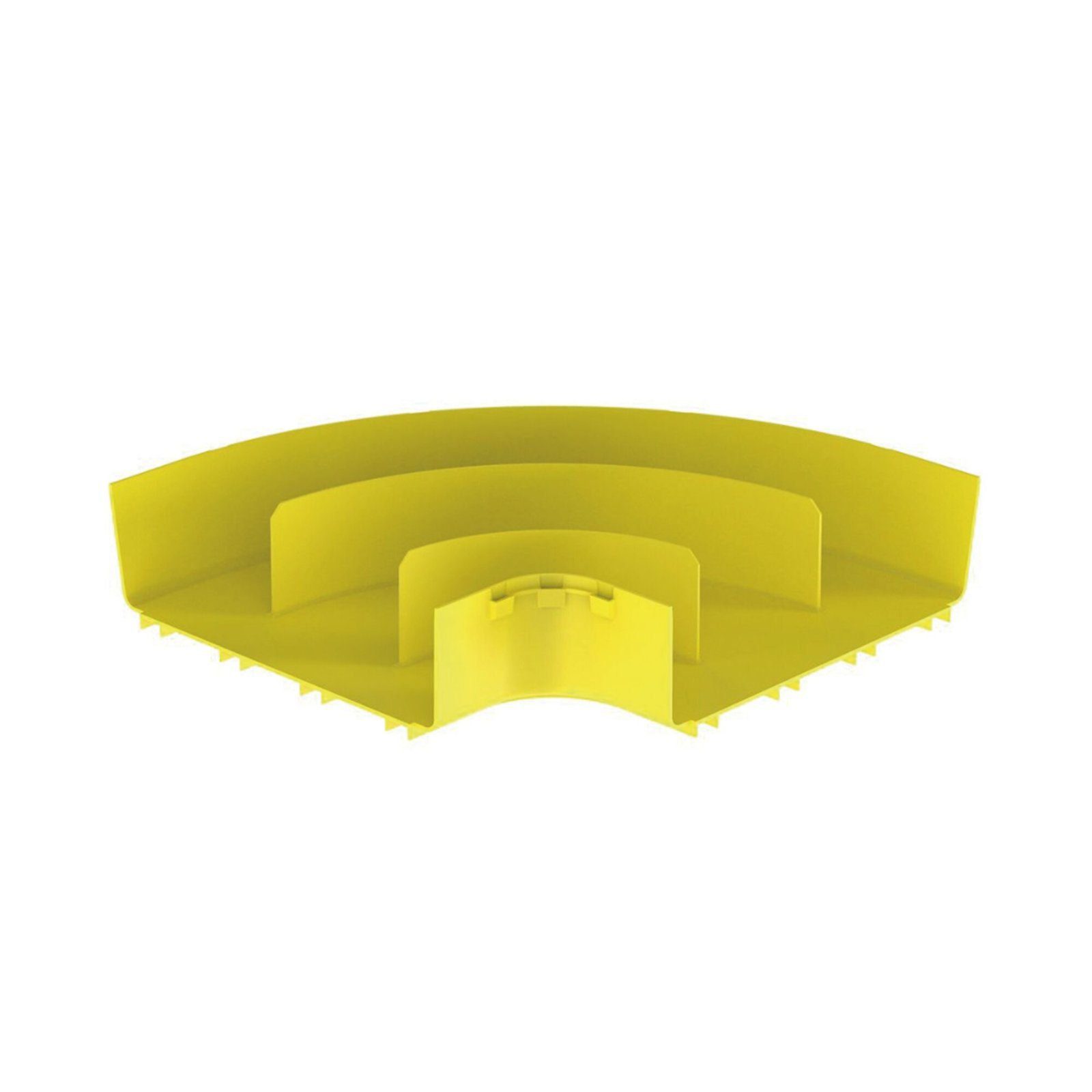 Ángulo Recto a 90º Horizontal, Para Canaletas FiberRunner™ 12X4, Color Amarillo FRRA12X4LYL - PANDUIT