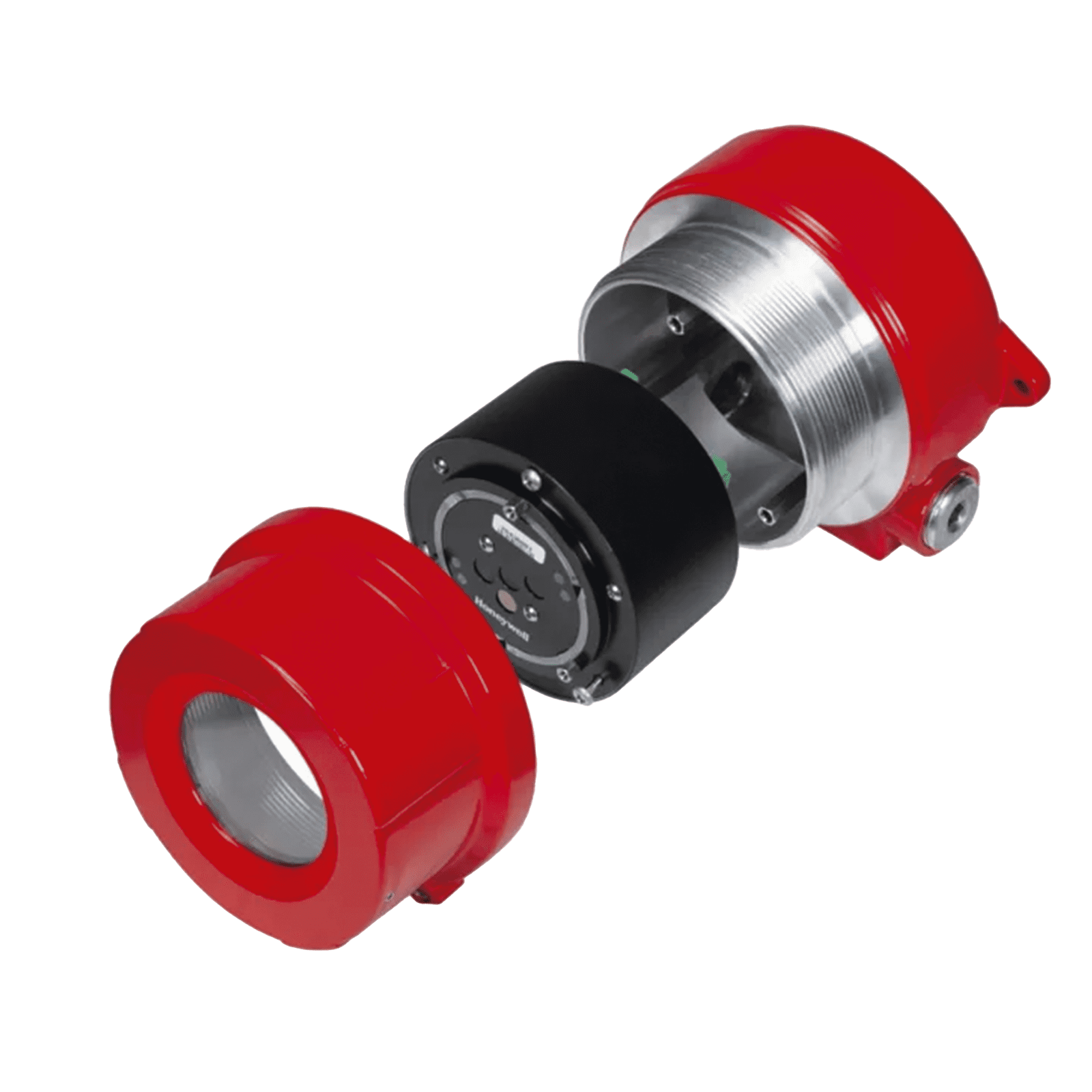 Detector De Flama Industrial Avanzado Multi-Espectro, Triple Infrarrojo (IR3), Visión 90º, Sensibilidad Variable 15 – 60m, Entradas 3/4″ NPT, Protección IP66, Certificado Para Áreas Peligrosas, Aluminio Sin Cobre FS24XP-ANGXX - HONEYWELL ANALYTICS
