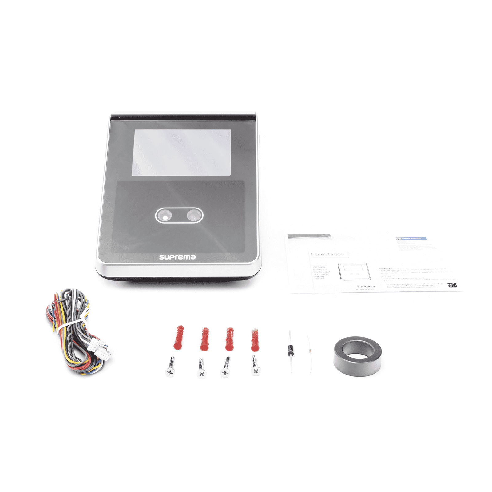 FaceStation 2 Lector Facial Bluetooth MultiClass SE Dual RFID (125KHZ EM HID PROX 13.56MHZ Mifare DesFire / EV1 FELICA ICLASS S) Compatible con BioStar2 FS2-AWB - SUPREMA
