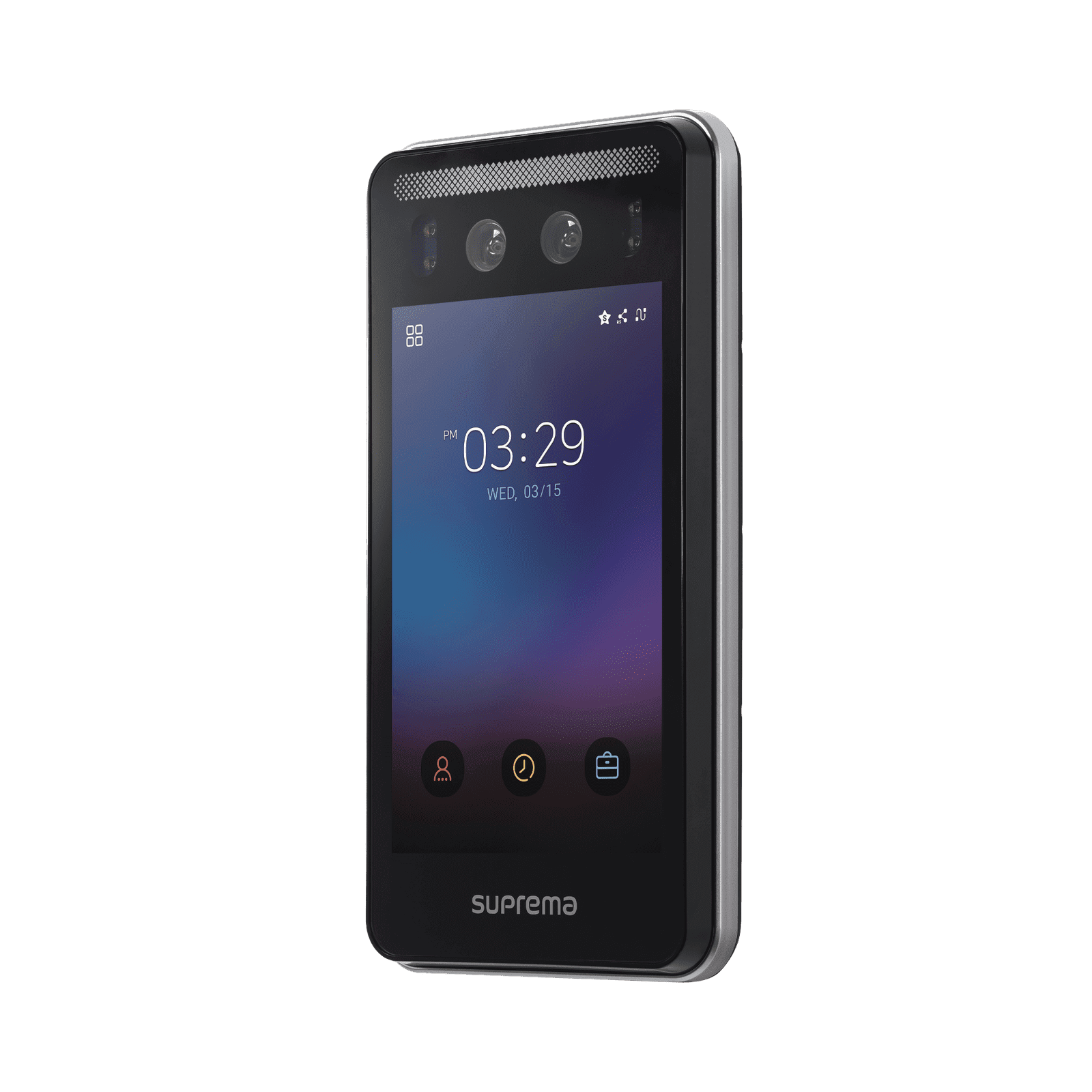 Face station F2 con detector de Cubre bocas, Lector Facial, Lector de tarjetas Móviles y lector de tarjetas  RFID(125kHz EM & 13.56Mhz MIFARE)  Compatible con BioStar2, Uso para Control de Acceso y Asistencia FSF2AB - SUPREMA