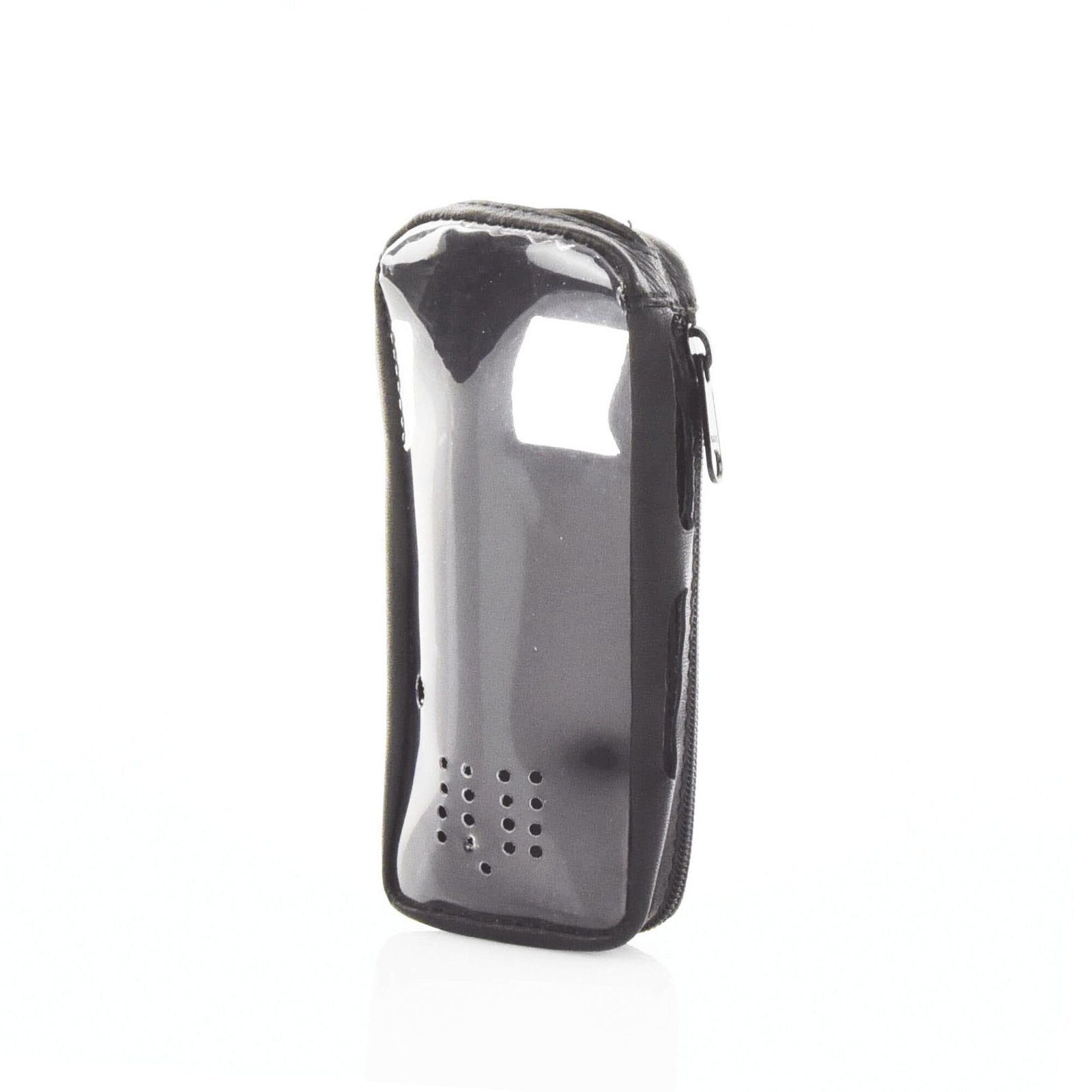 Funda de Piel Reforzada, con Frente Transparente para Serie Satelital IC-SAT100. FSMIC-SAT - SYSCOM
