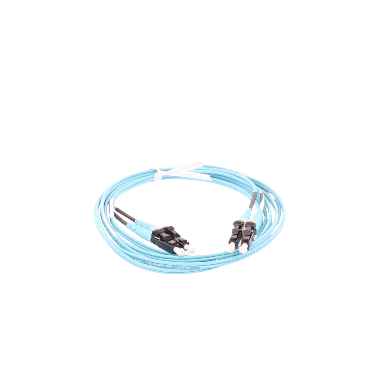 Jumper de Fibra Optica Multimodo 50/125 OM3, LC-LC Duplex, OFNR (Riser), Color Aqua, 1 Metro FX2ERLNLNSNM001 - PANDUIT