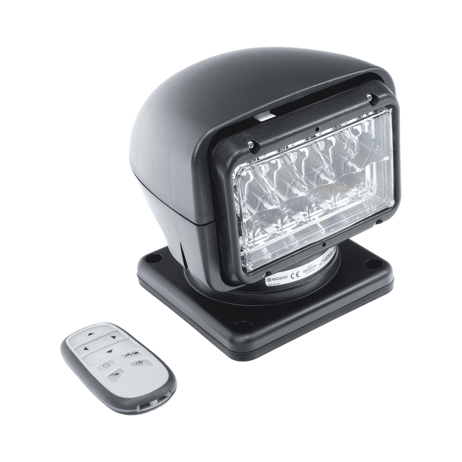 Faro Buscador, 7040 lúmenes, Color Negro, Uso Rudo, Multifuncional, Luz Clara EW-3010 - ECCO