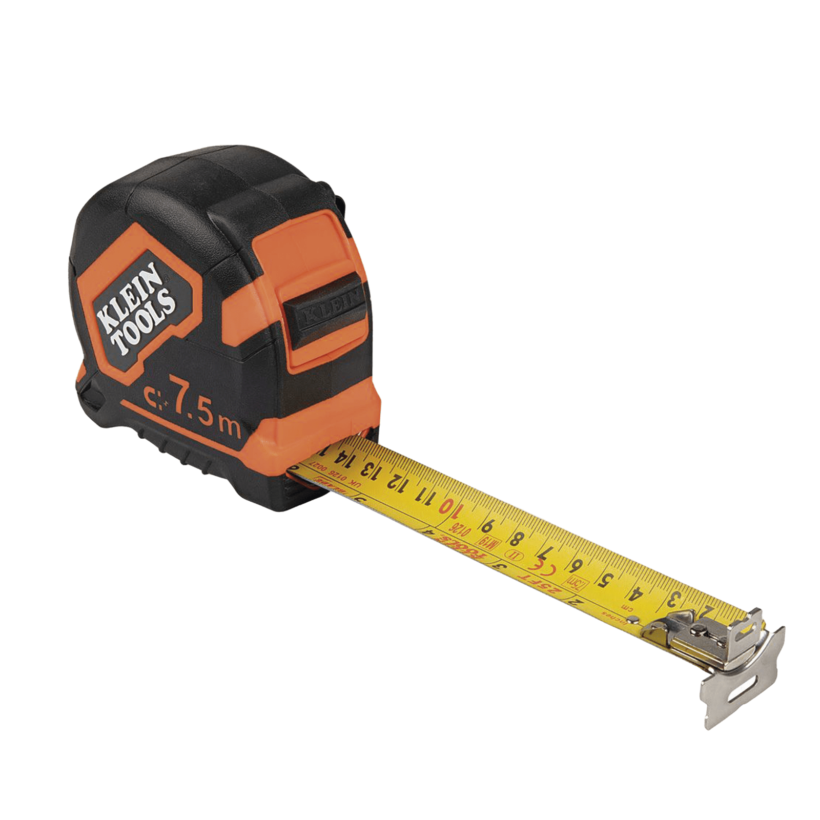 Flexómetro (Cinta de Medir) de 7.5 m con Gancho doble Magnético. Graduada por Ambos Lados y Freno de Alta Velocidad. De Uso Rudo 9375 - KLEIN TOOLS
