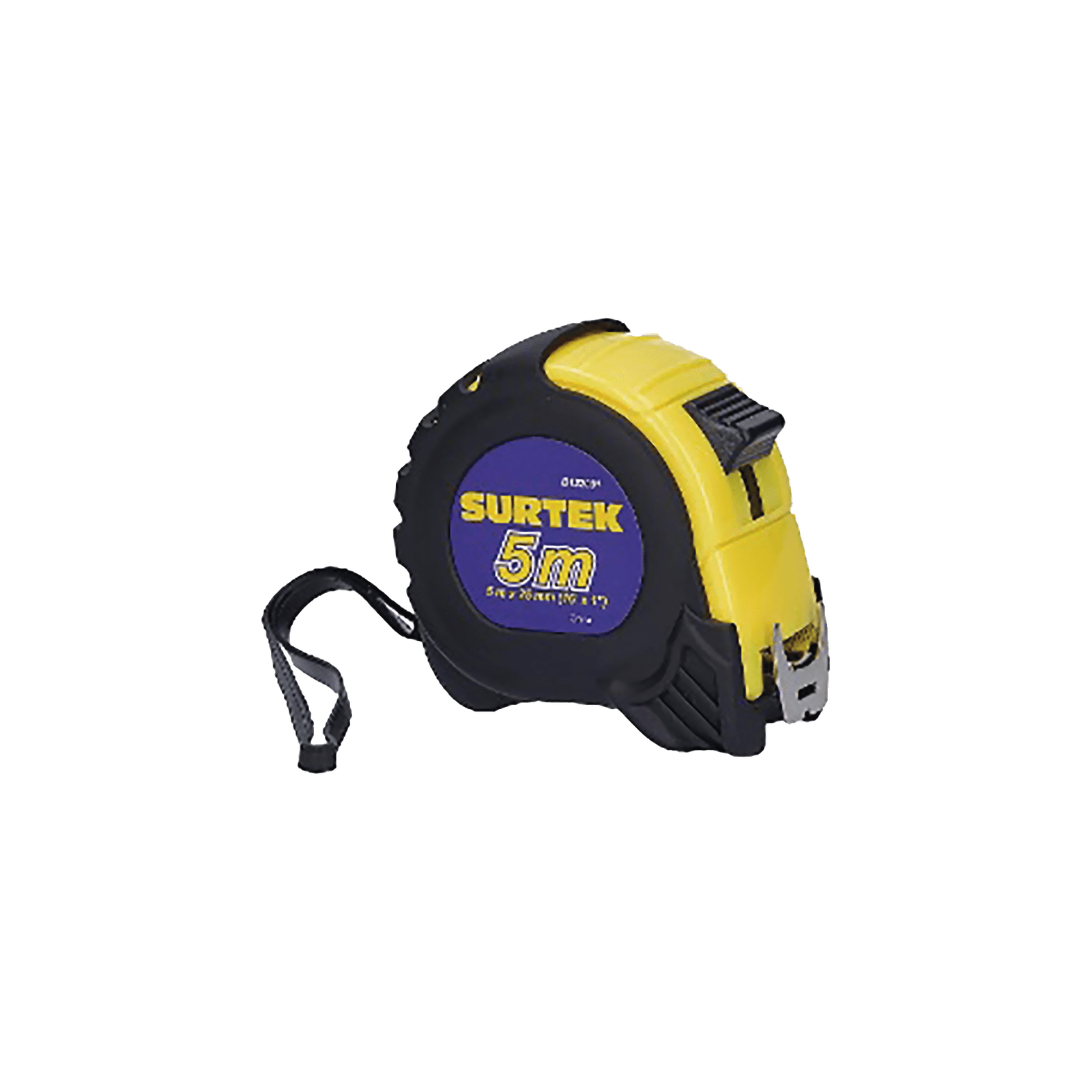 Flexometro anti impacto de 5 metros, cinta ancha con boton de freno. SYS-B122081 - SURTEK