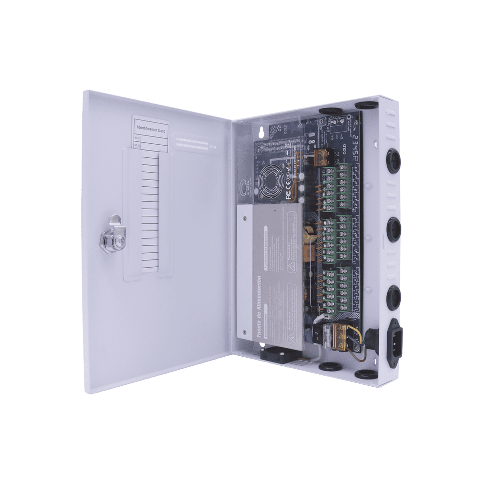 Fuente PREMIUM / 11-15 V / 18 canales / 30 A / Alta tecnología en seguridad / Doble ventilador / Hasta 1.85 Amperes por Salida / Filtro de Ruido por canal / Diseño de alta gama. XP18DC30UD - EPCOM POWERLINE