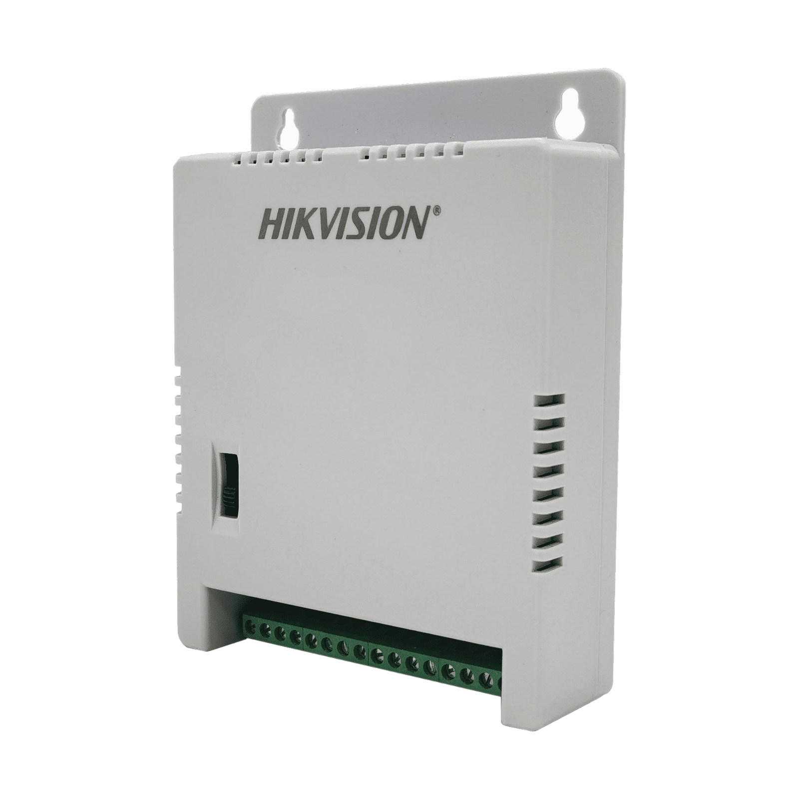 Fuente de Poder Regulada 12 Vcc / 13.5 Vcc / 15 Vcc para 8 Cámaras / 1 Amp por Salida / Voltaje de Entrada 90 – 130 VCA / Filtro de Ruido para Cámaras 4K / Modo para Largas Distancias DS-2FA1205-C8/K - HIKVISION