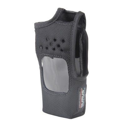 Funda de Nylon, clip metálico-cinto, capuchón auto-adherible y visor frontal / TK-2312/3312, NX-240/340. 2712-BC - BEE ELECTRONICS INC