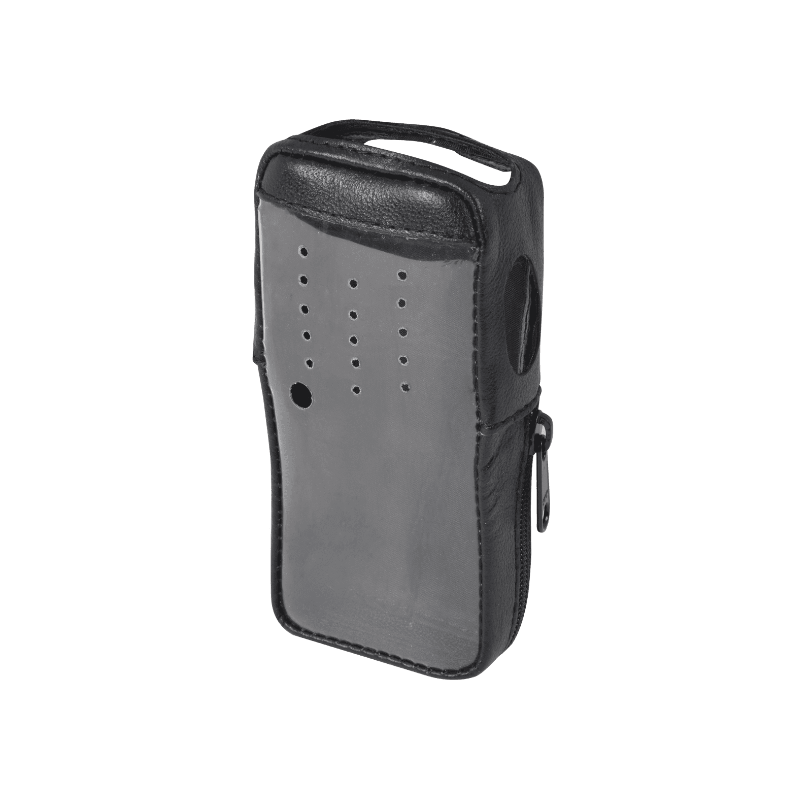 Funda de Piel Reforzada, Versión 2 de Fácil Acceso y Cubierta Frontal de Plástico Transparente para los Radios TK-2000KV2, TK-3000KV2 FSMTK-2000V2 - SYSCOM