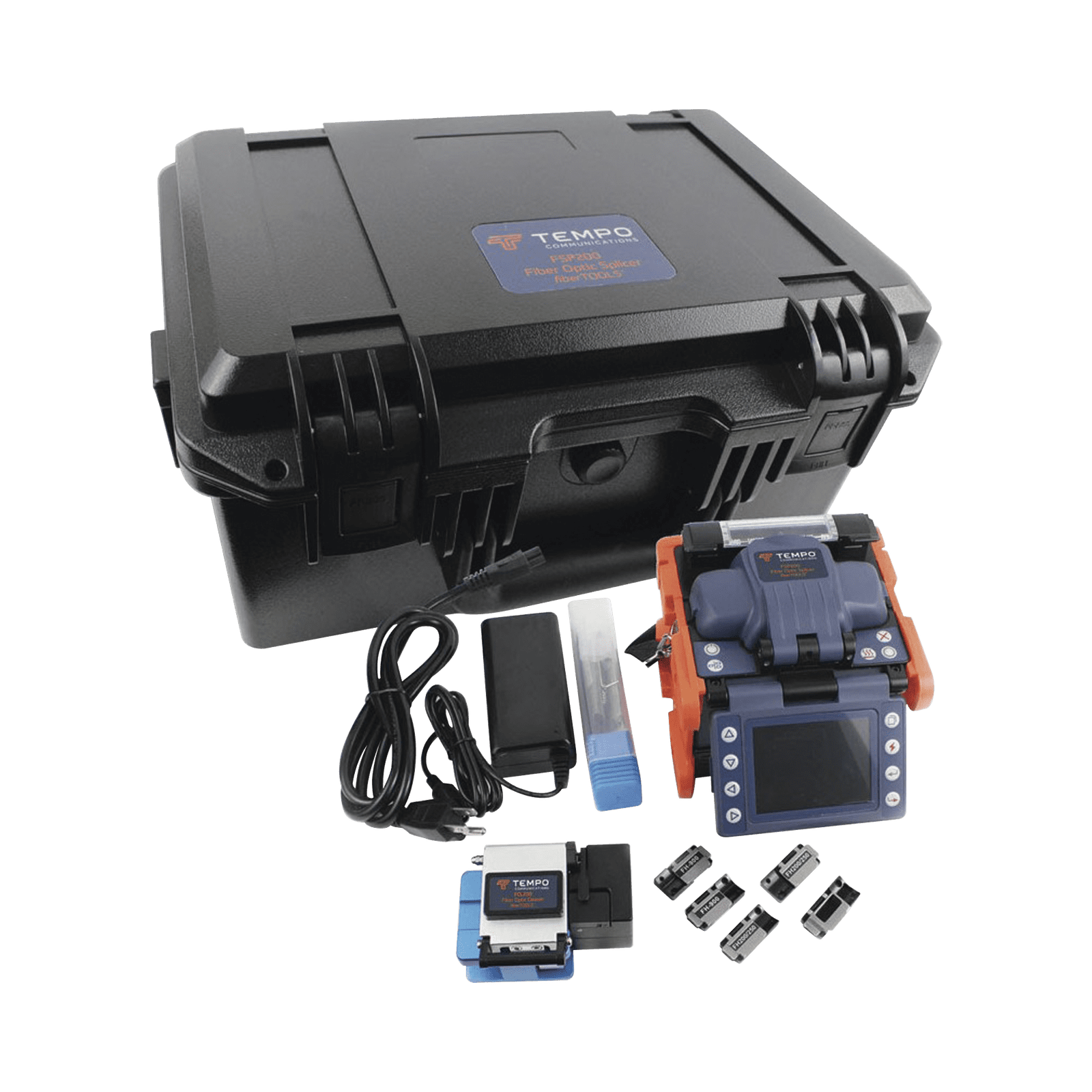 Fusionadora de Fibra Óptica de Alineación por Núcleo con 6 Motores con Perdida Típica (SM); 0.01 dB (MM); 0.04 dB) FSP200-KIT1 - TEMPO