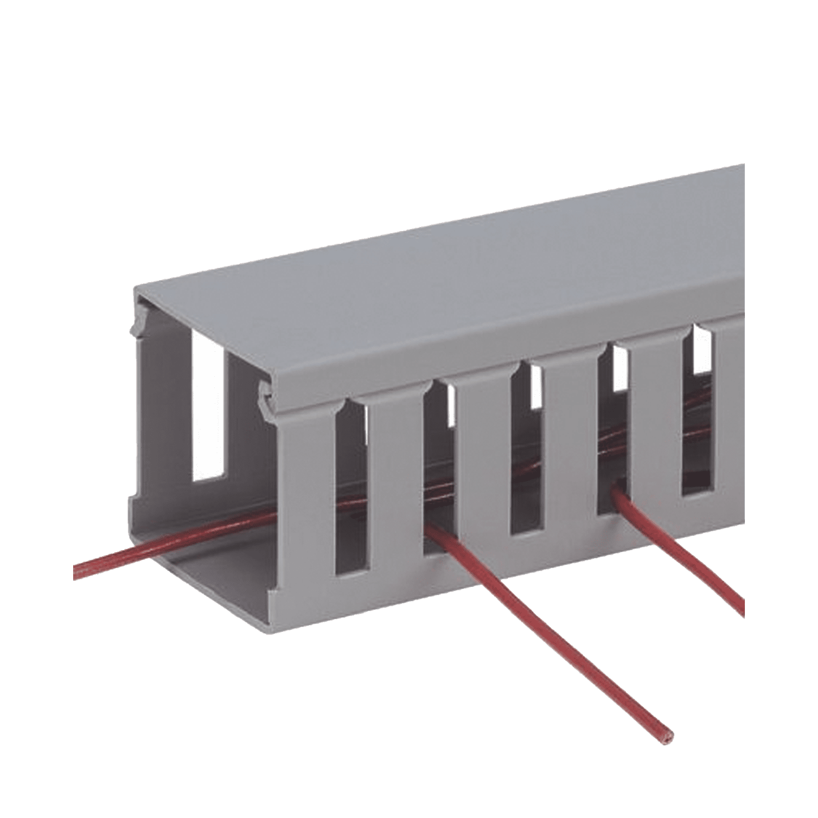 Canaleta Ranurada de PVC sin Tapa, Tipo G, 3.25 in de Ancho, 3.12 in de Alto y 1828.8 mm de Largo, Color Gris G3X3LG6 - PANDUIT