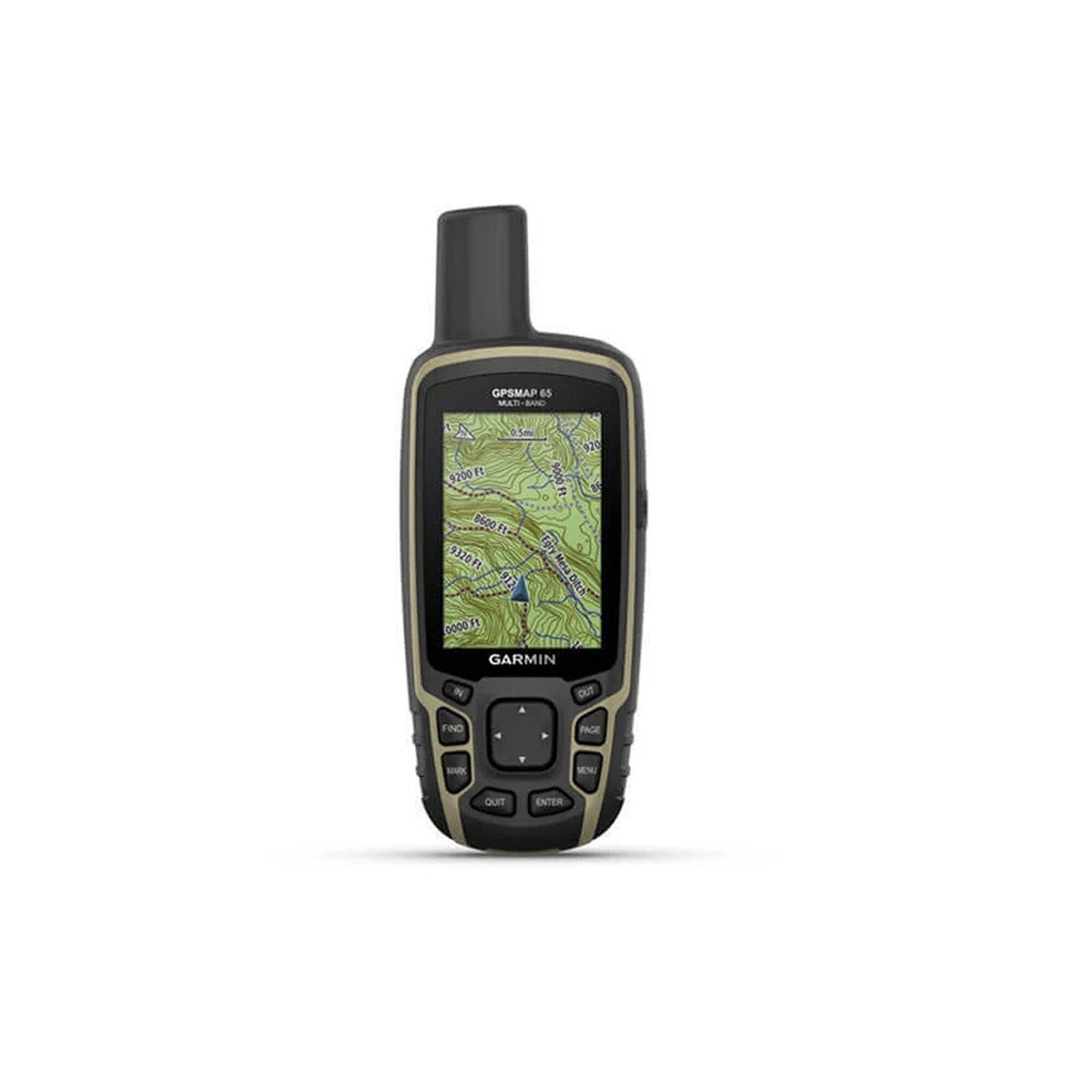 GPS portátil GPSMAP 65 con pantalla a color, almacenamiento interno de hasta 5,000 puntos, memoria interna de 16 GB, resistente al agua IPX7. 10-02451-00 - GARMIN