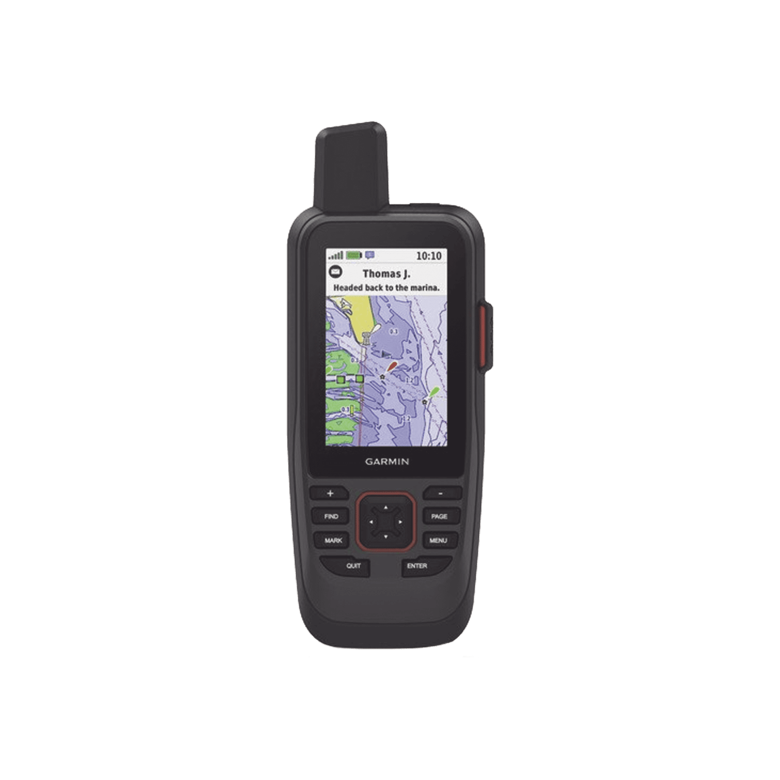GPS portátil GPSMAP 86sci con mapa BlueChart® g3, comunicación satelital InReach, incluye batería interna recargable. 10-02236-02 - GARMIN